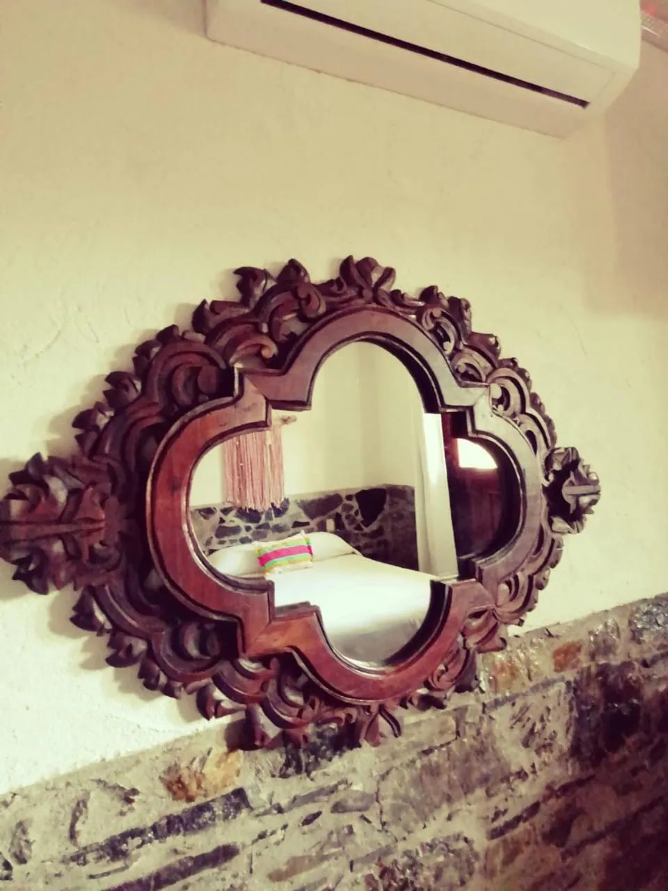 Decorative detail in Grann Posada Xilitla