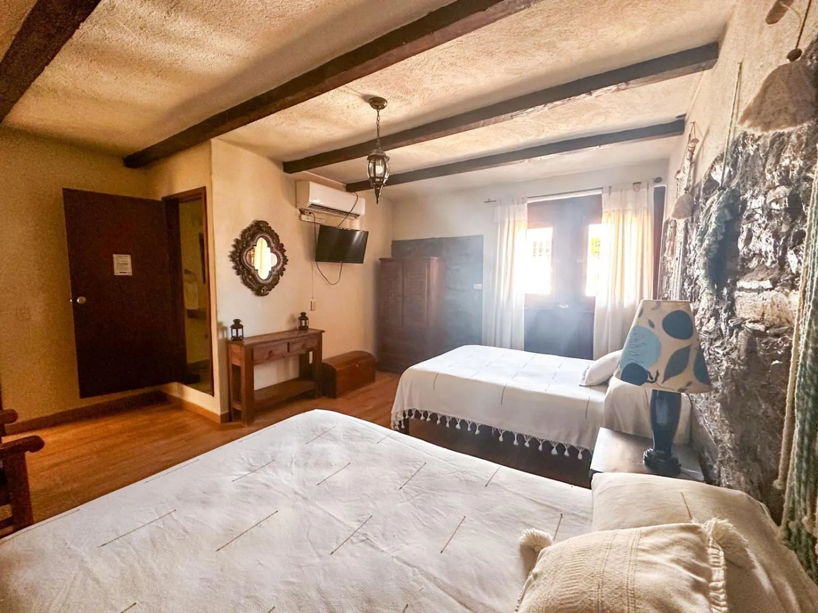 Bed in Grann Posada Xilitla