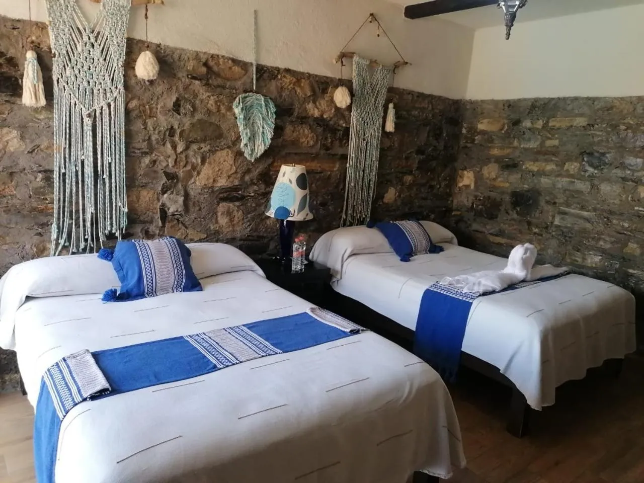 Bed in Grann Posada Xilitla