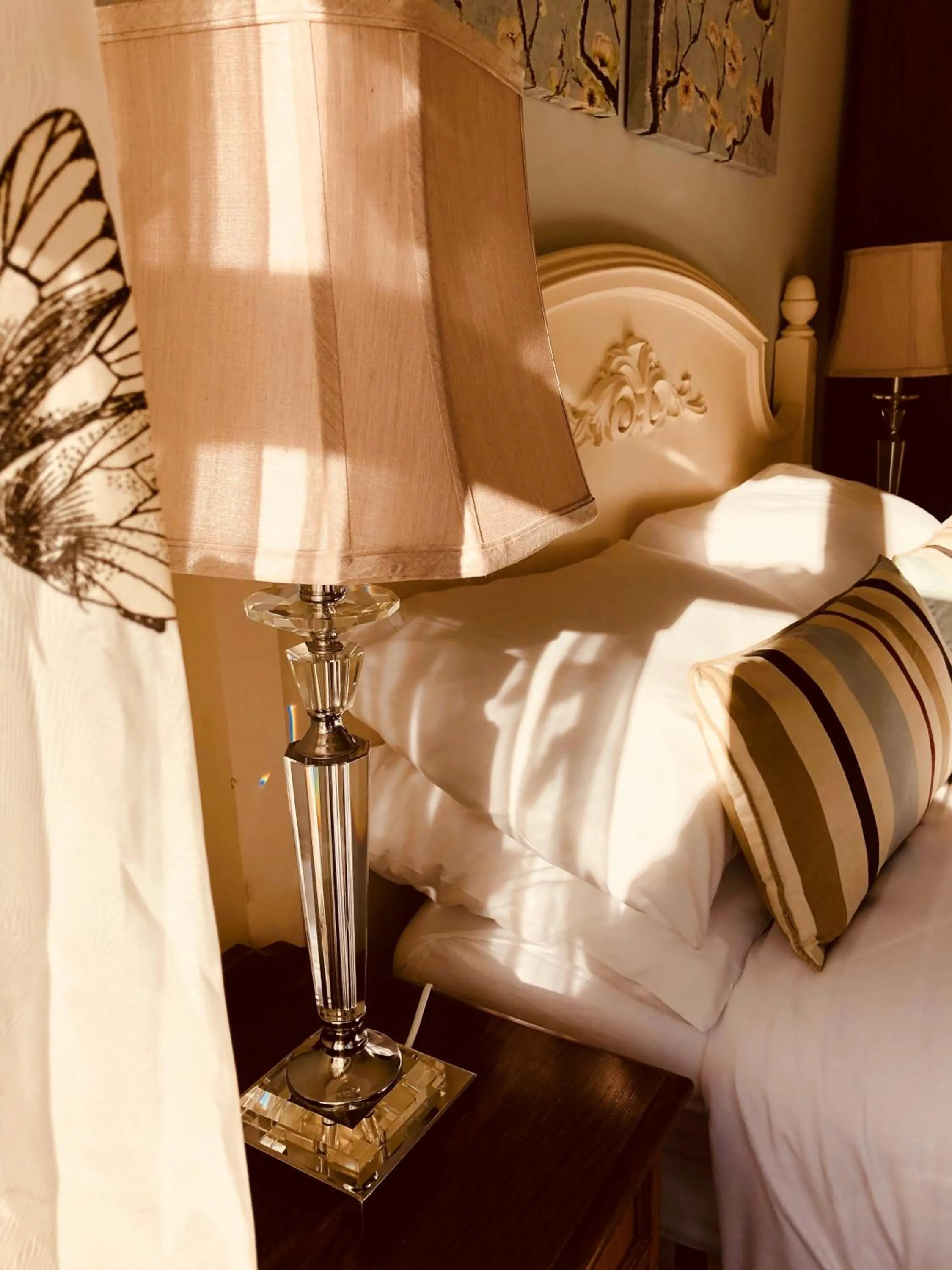 Decorative detail, Bed in Shibden Mill Inn