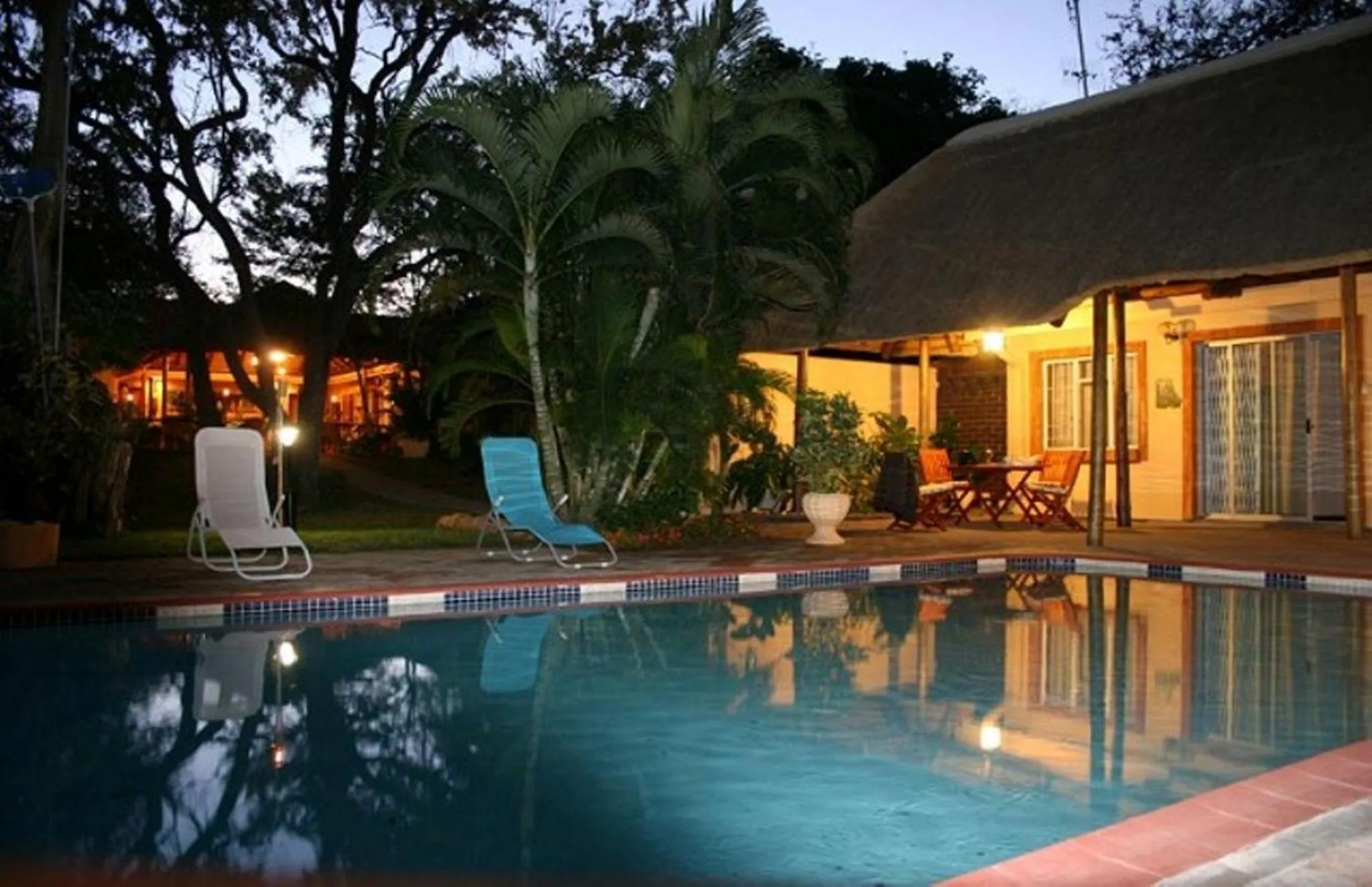 Swimming pool in Sunbird Lodge