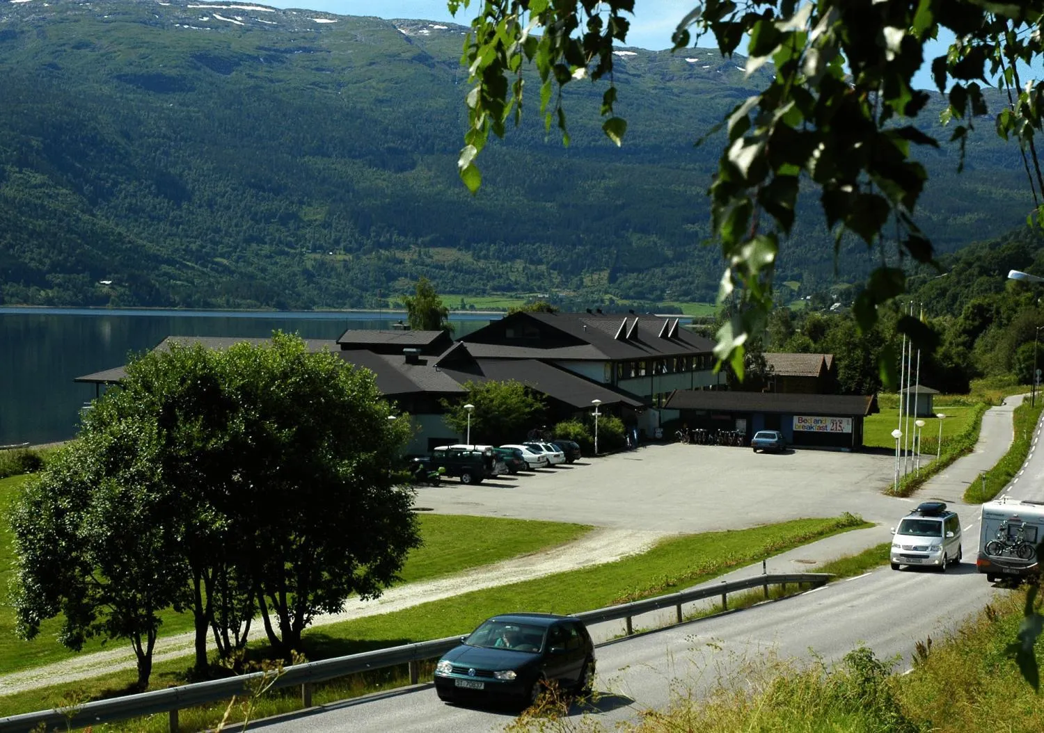 Facade/entrance in Voss Vandrarheim Hostel