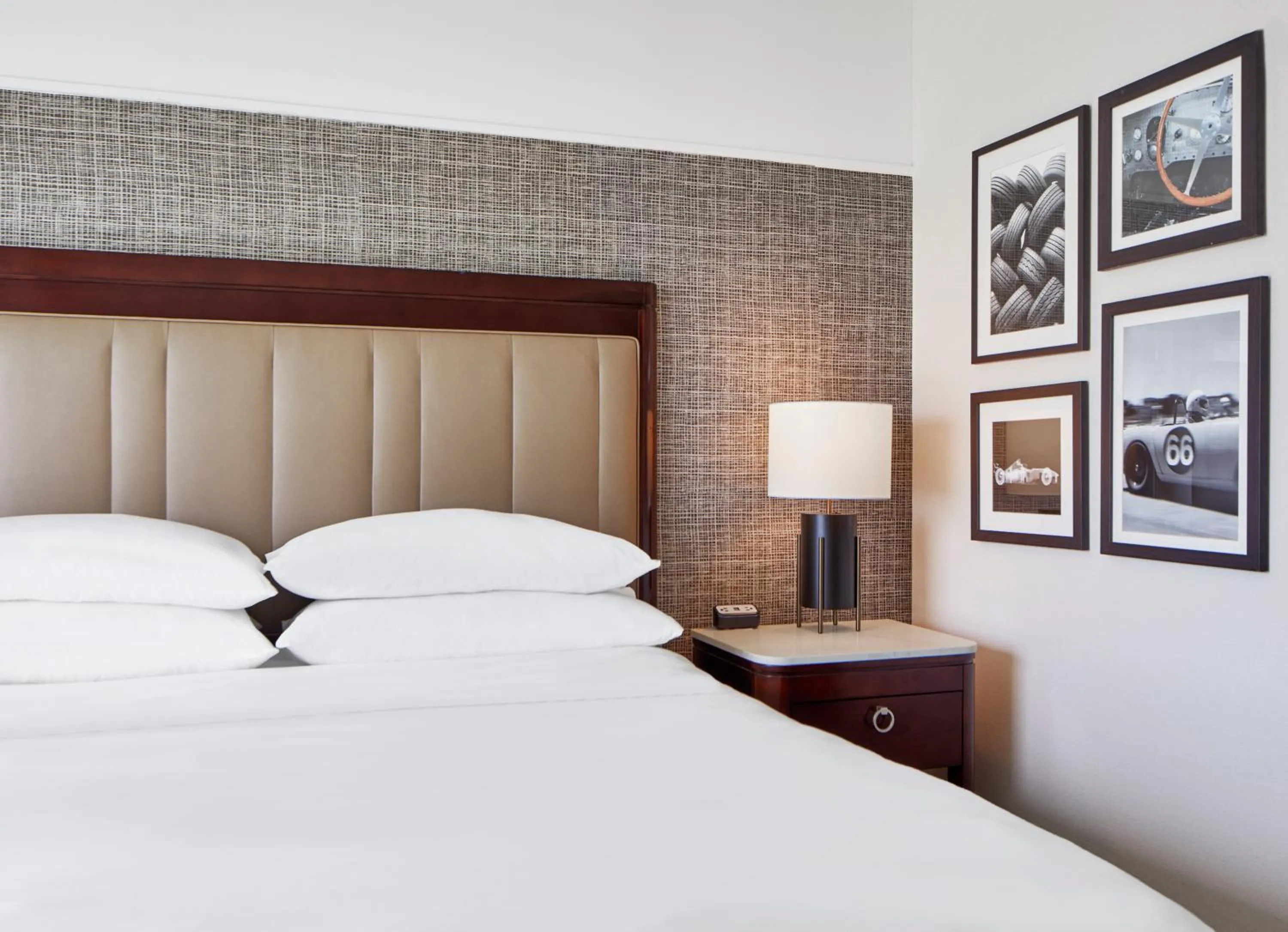 Bed in Sheraton Indianapolis Hotel at Keystone Crossing