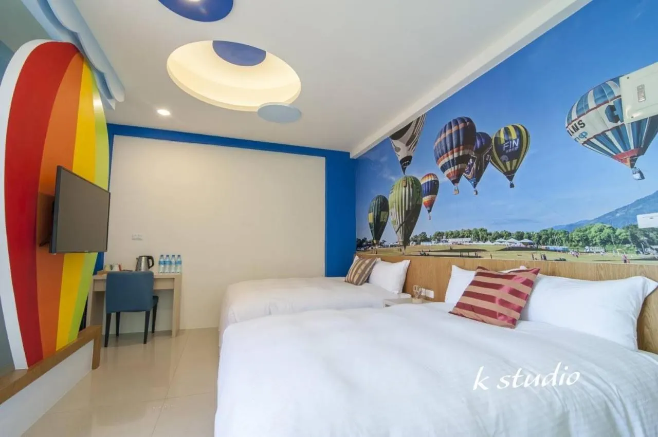 Bed in Taitung Blue Elevator B&B