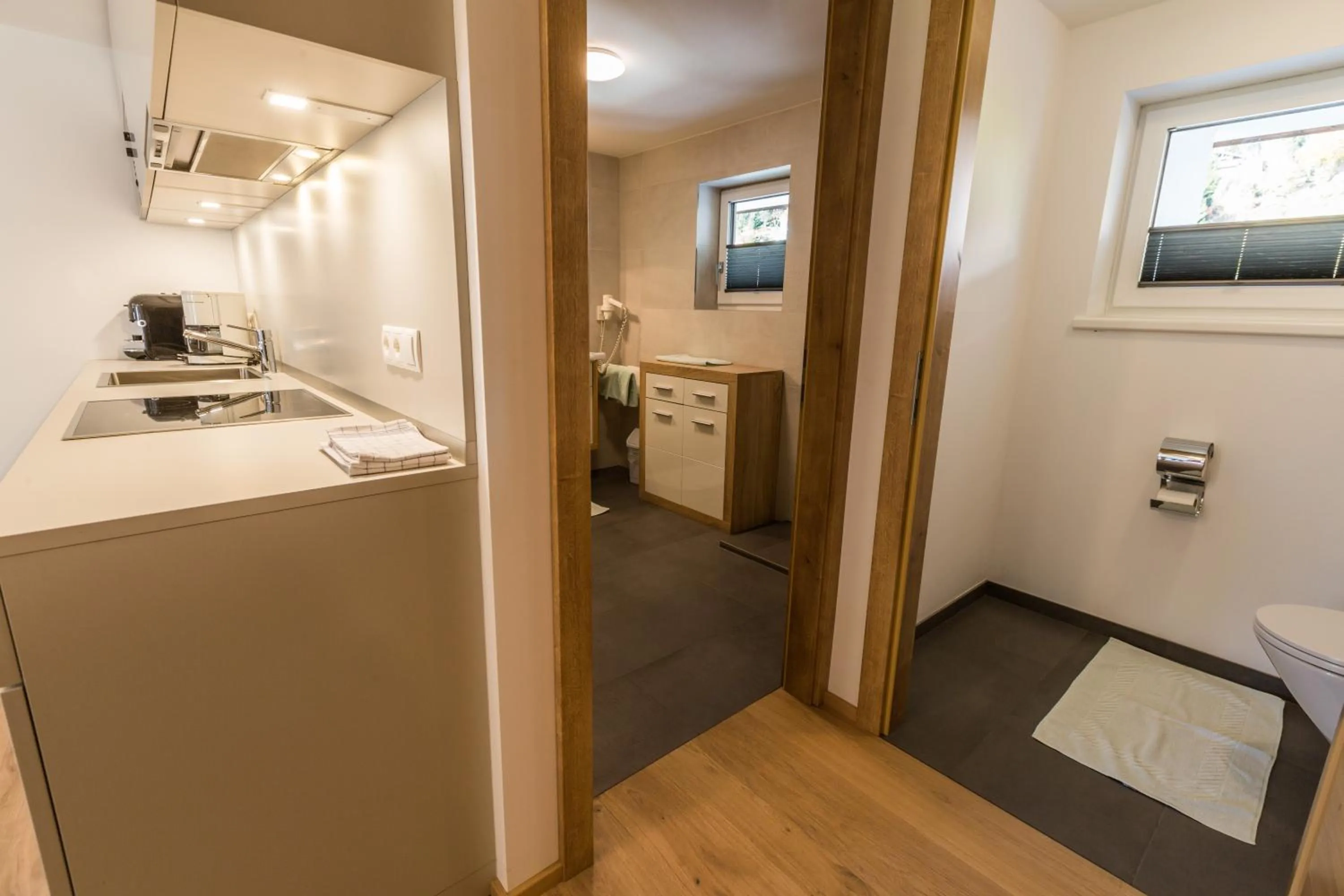 Toilet in s'Hoamatl Dorfkrug Appartements