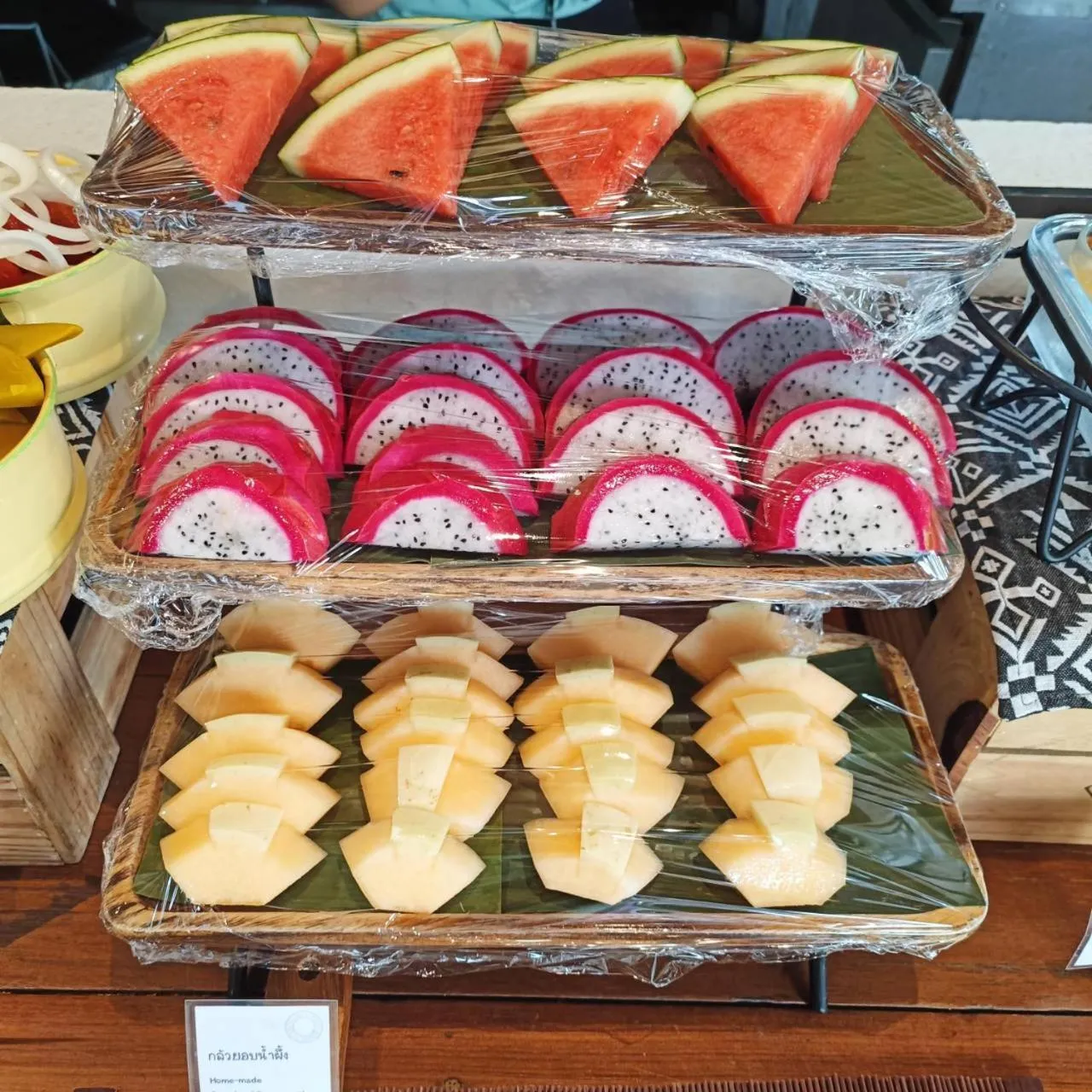 Buffet breakfast in Villa Panalai