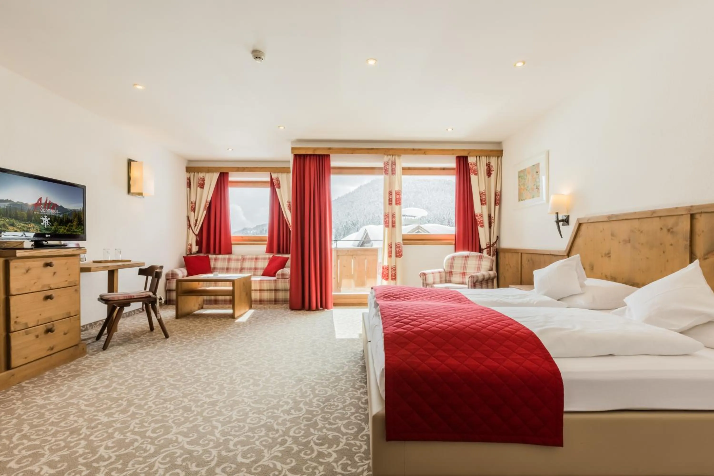 Photo of the whole room, Bed in Alte Schmiede Hiltpolt