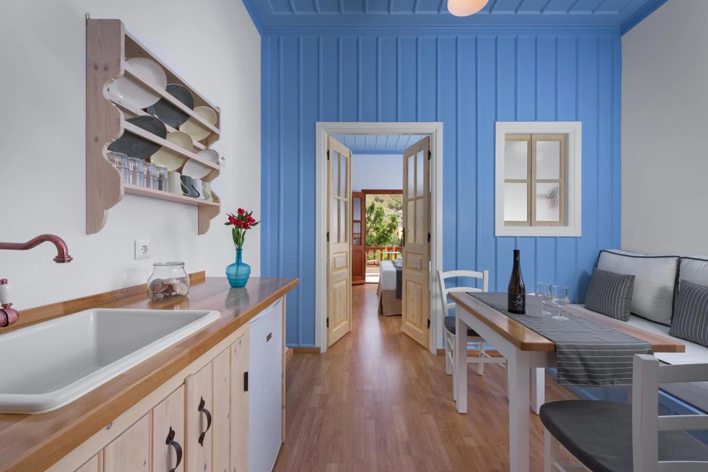 Kitchen or kitchenette in Asymi Residences