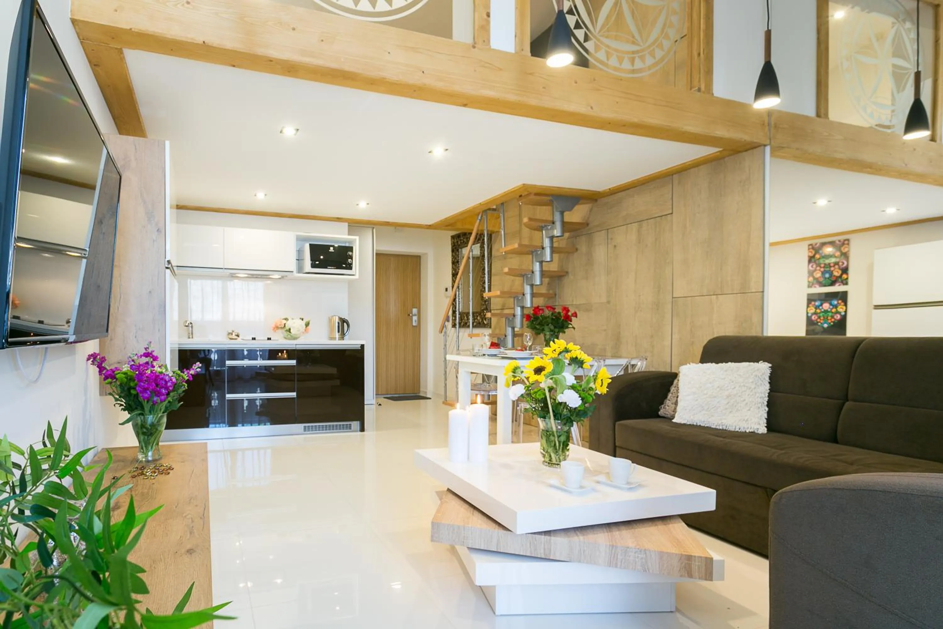 Living room in Giewont Krupówki SPA