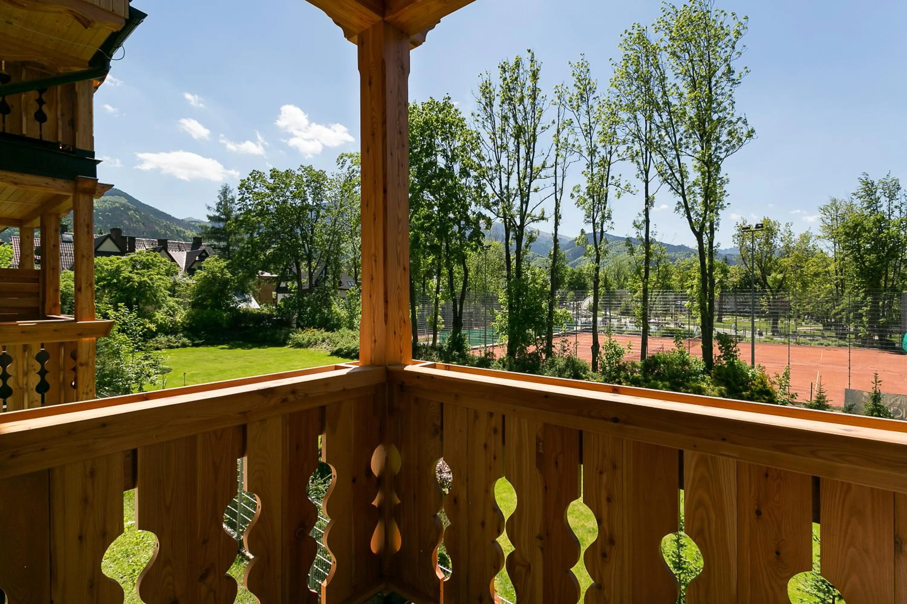 Balcony/Terrace in Giewont Krupówki SPA