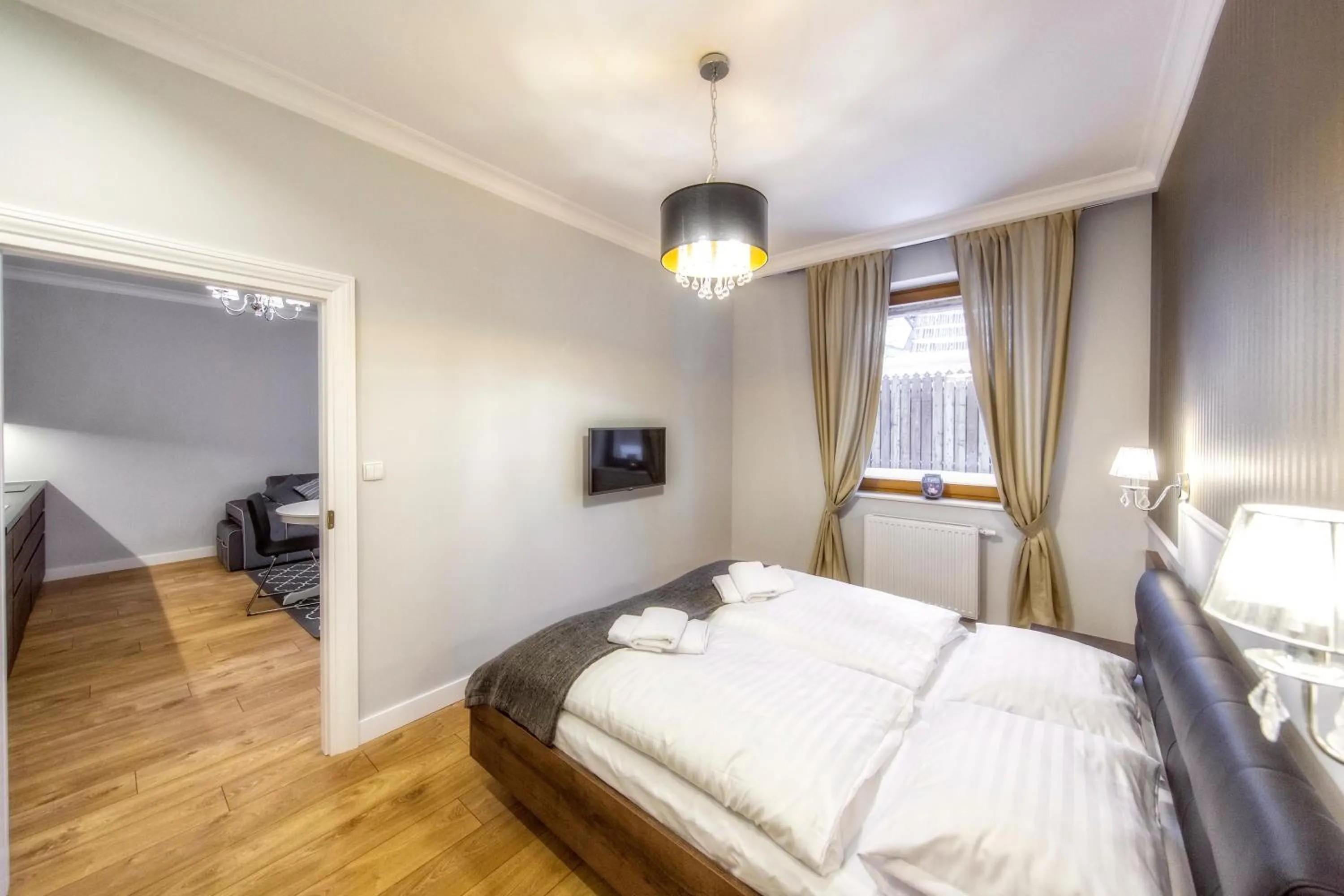 Bedroom, Bed in Giewont Krupówki SPA