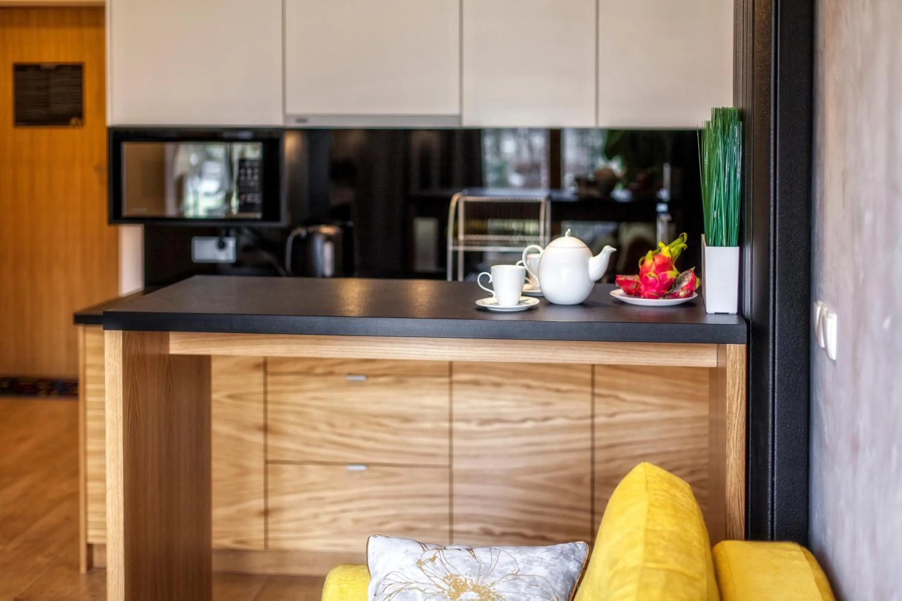 Kitchen or kitchenette in Giewont Krupówki SPA