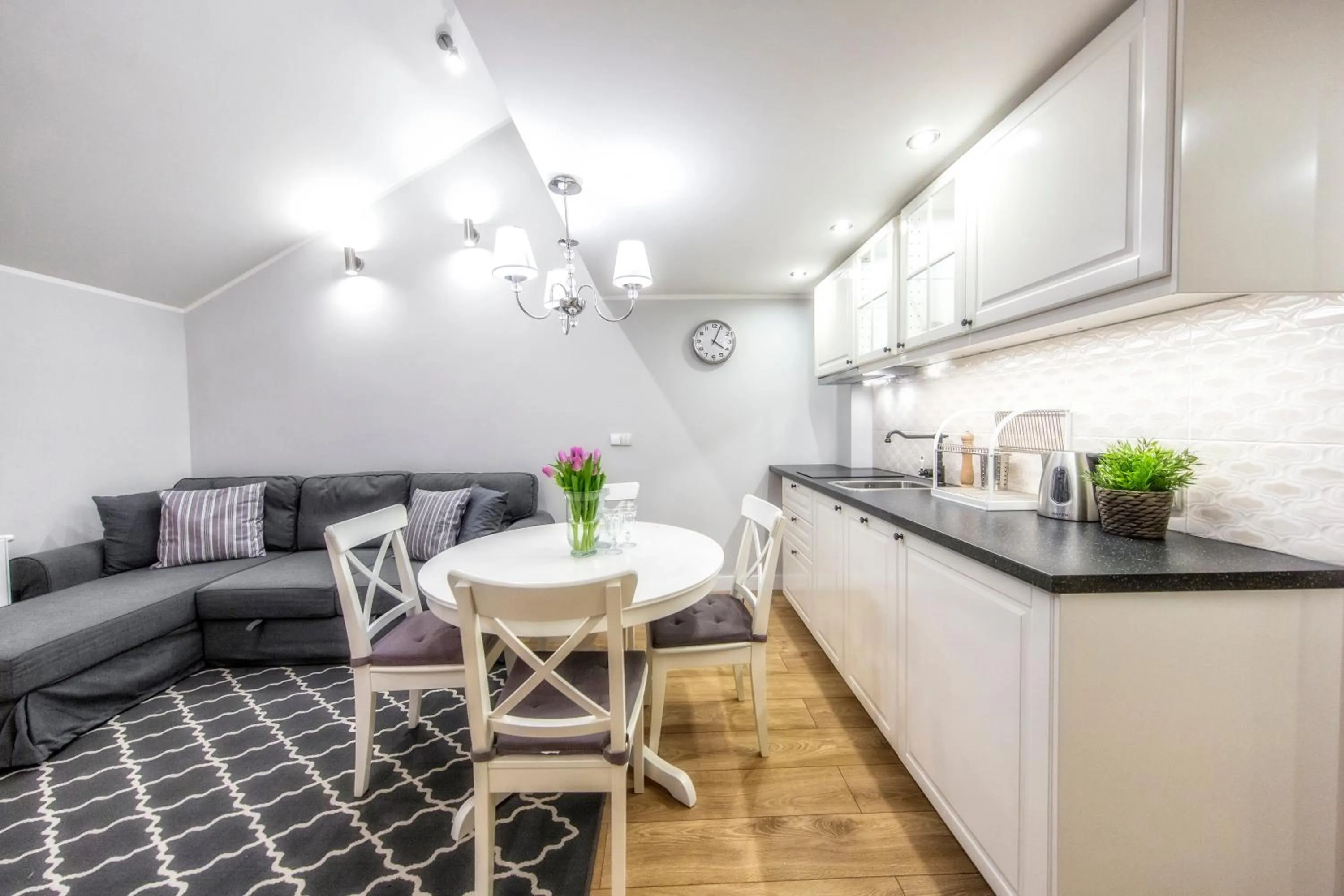 Kitchen or kitchenette in Giewont Krupówki SPA