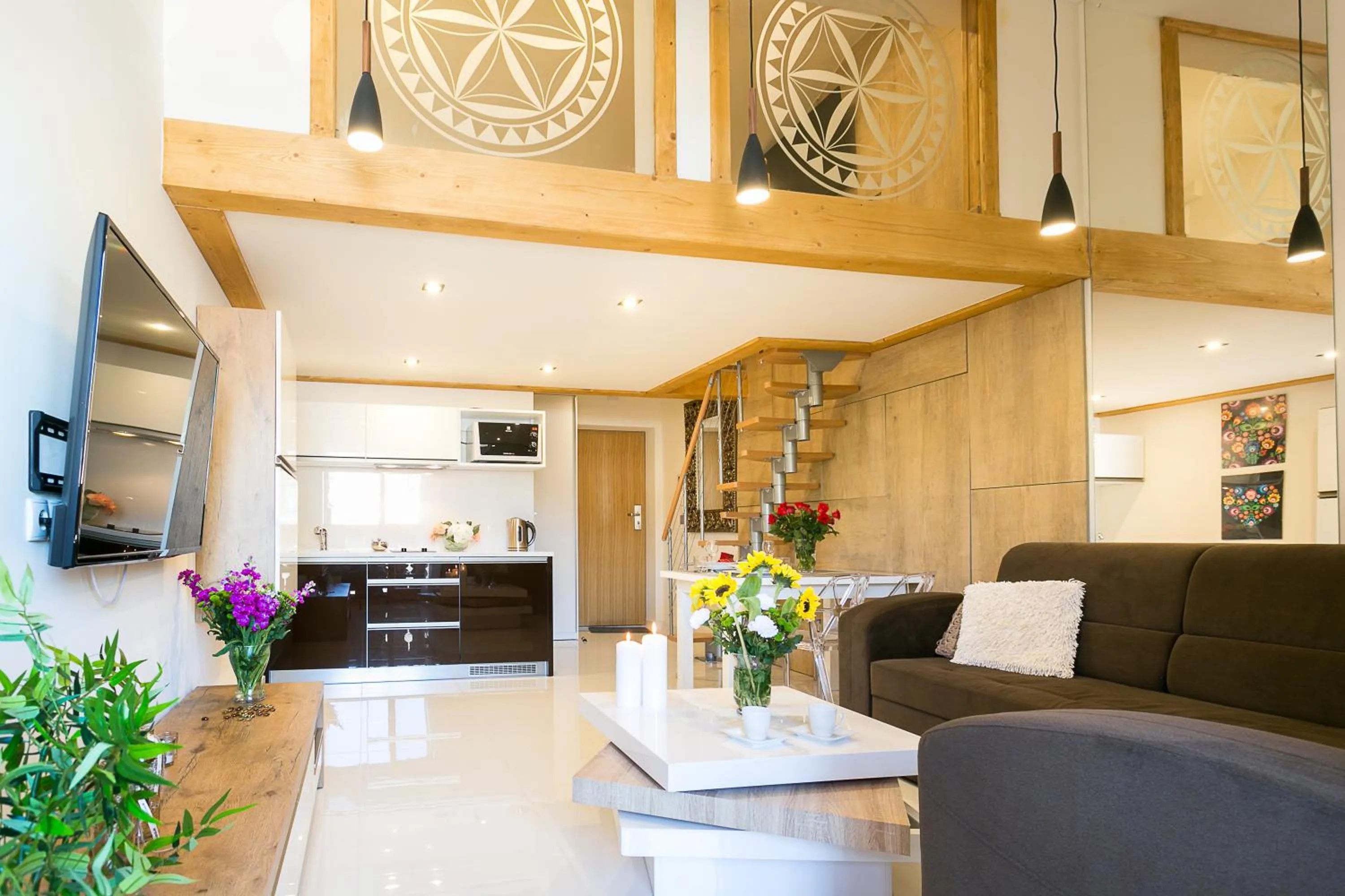 Living room in Giewont Krupówki SPA