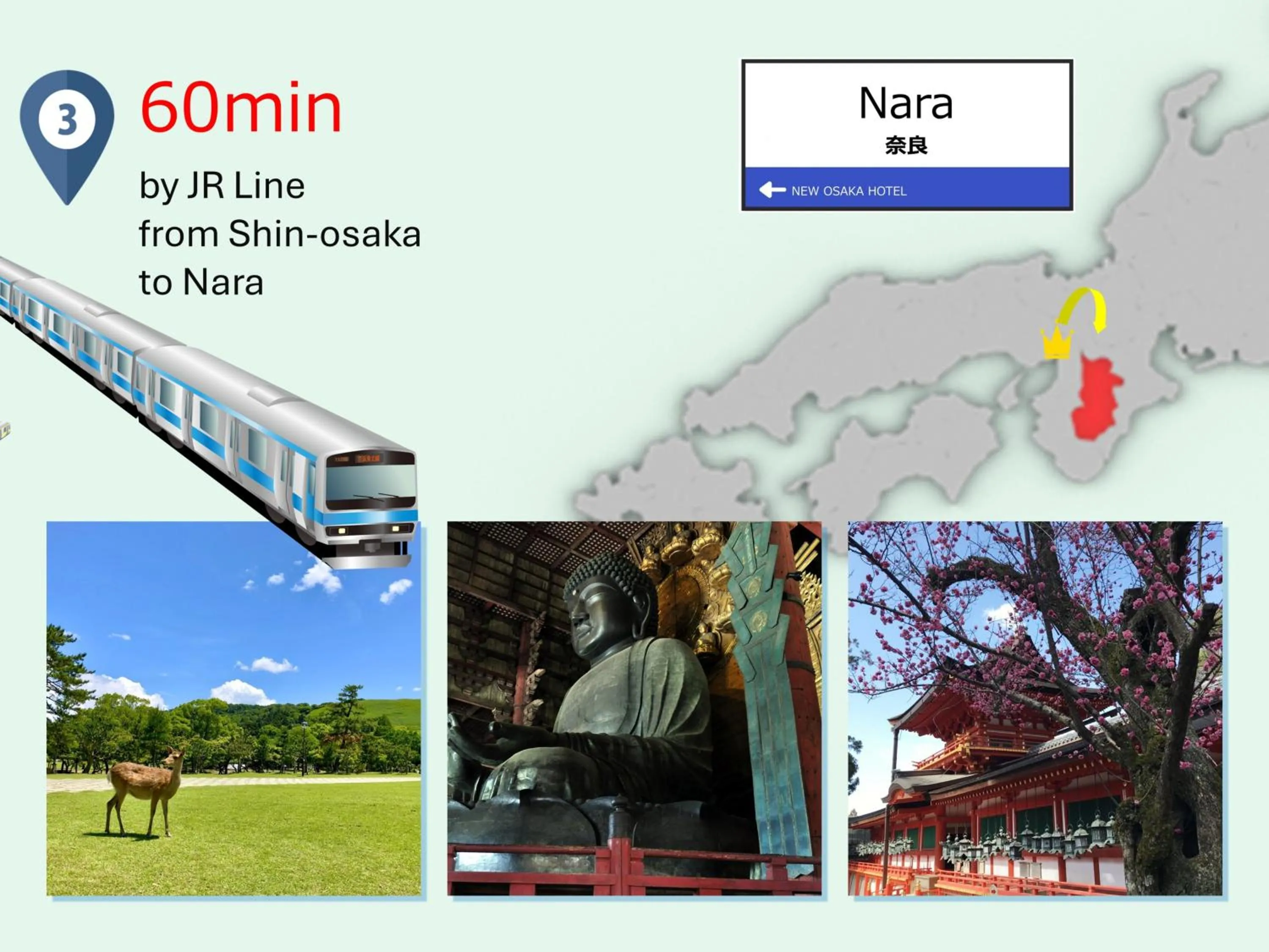 Nearby landmark in New Osaka Hotel