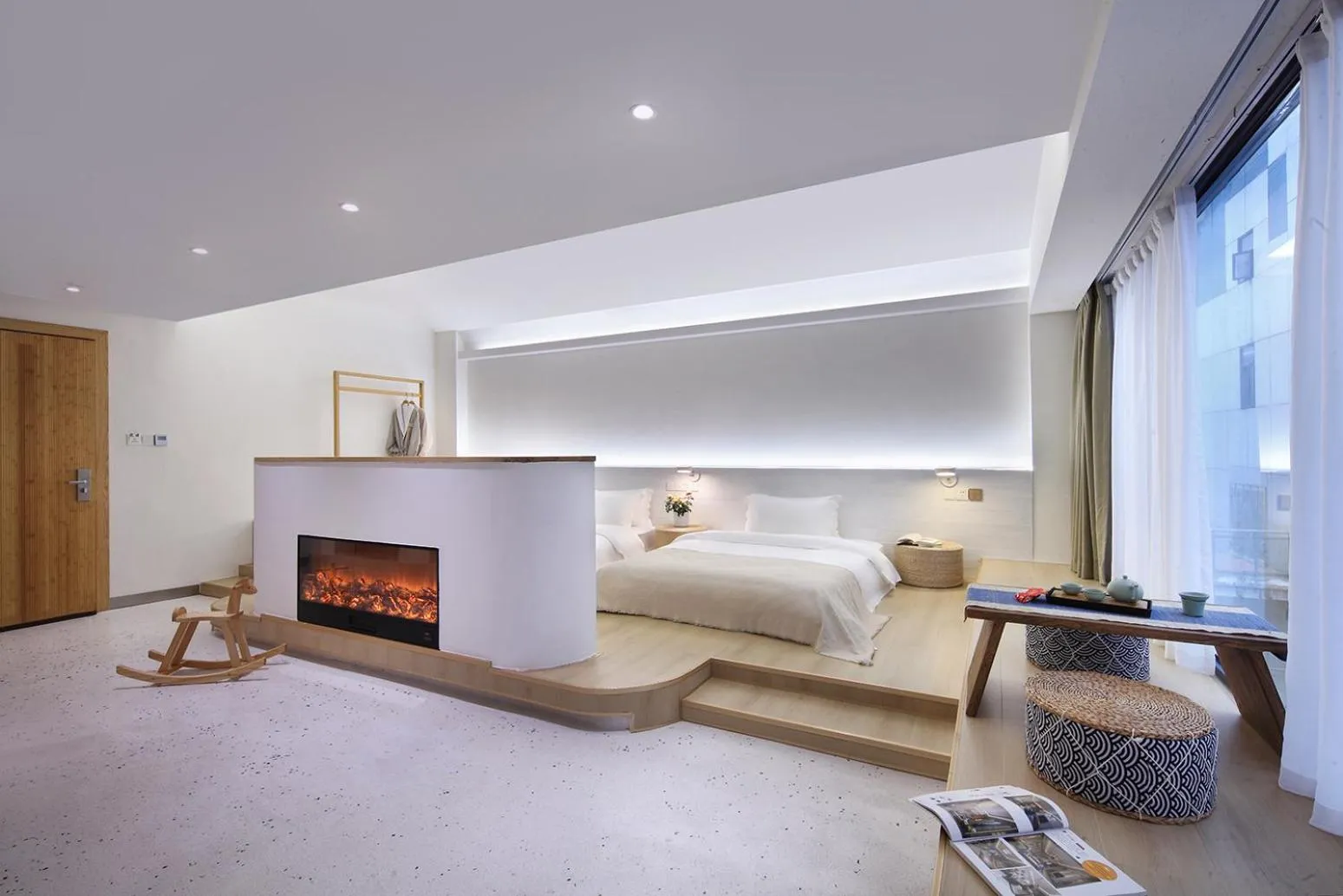 Bed in Sky Garden Inn