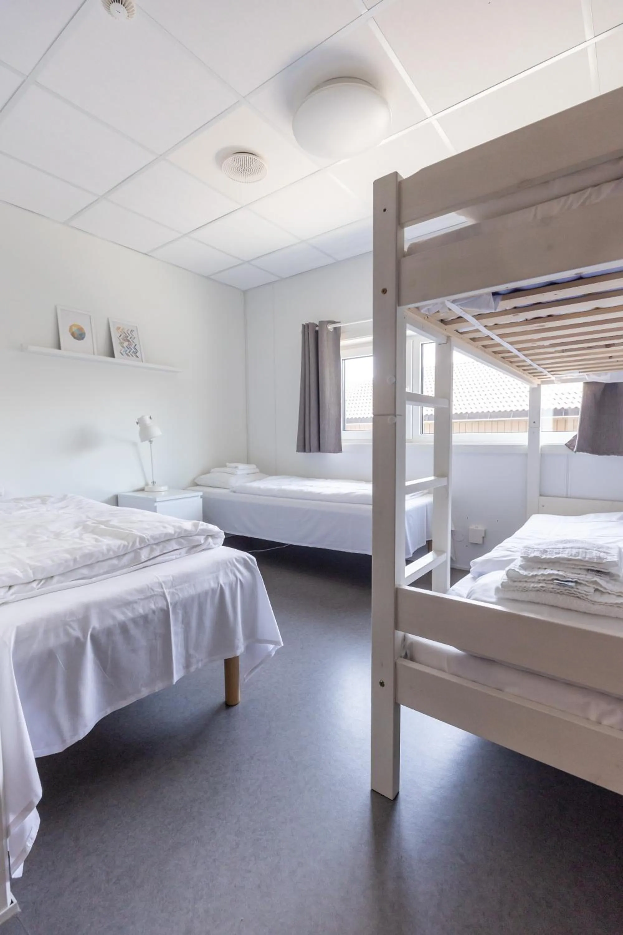 Bed in Ansgar Summerhotel