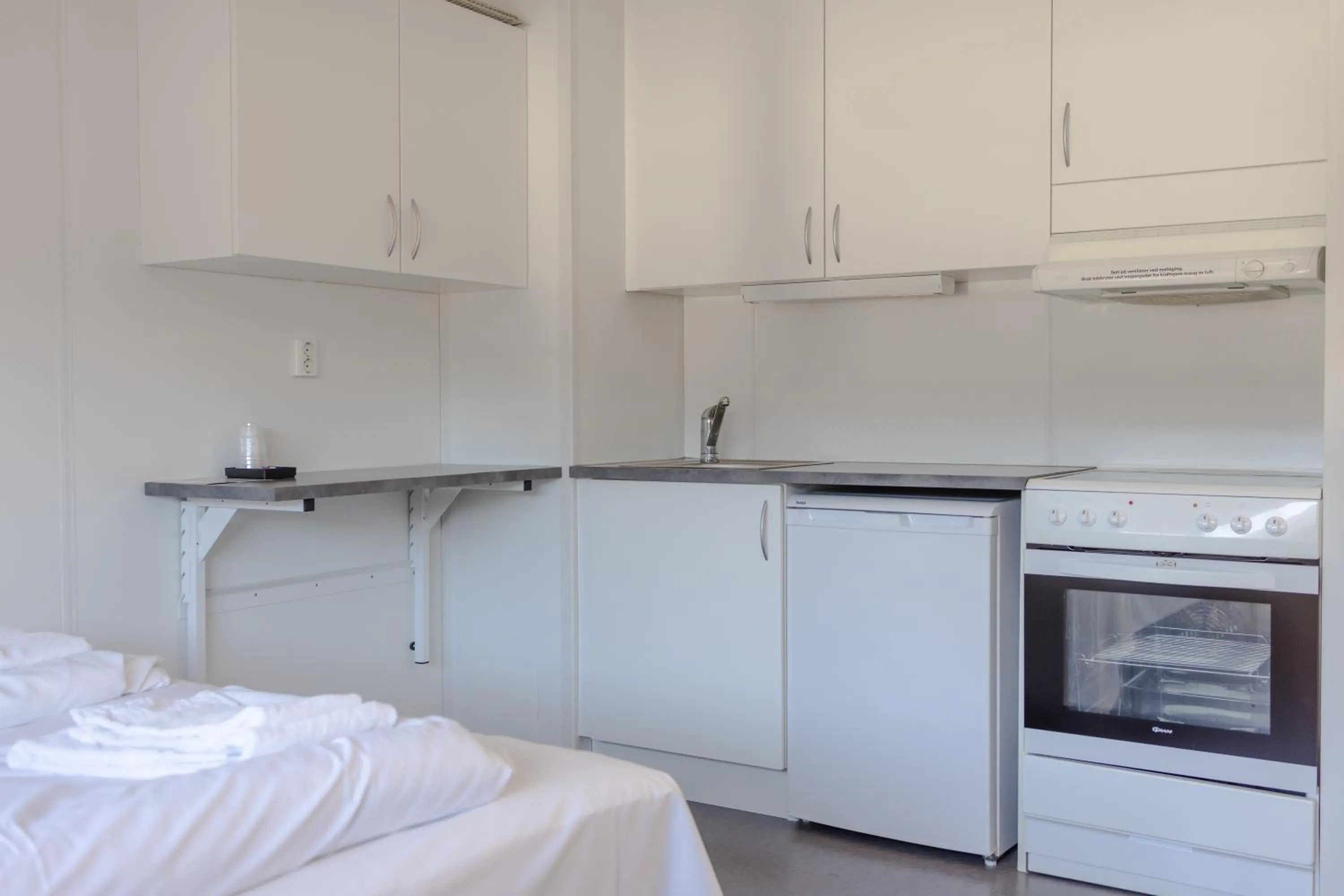 Bed in Ansgar Summerhotel