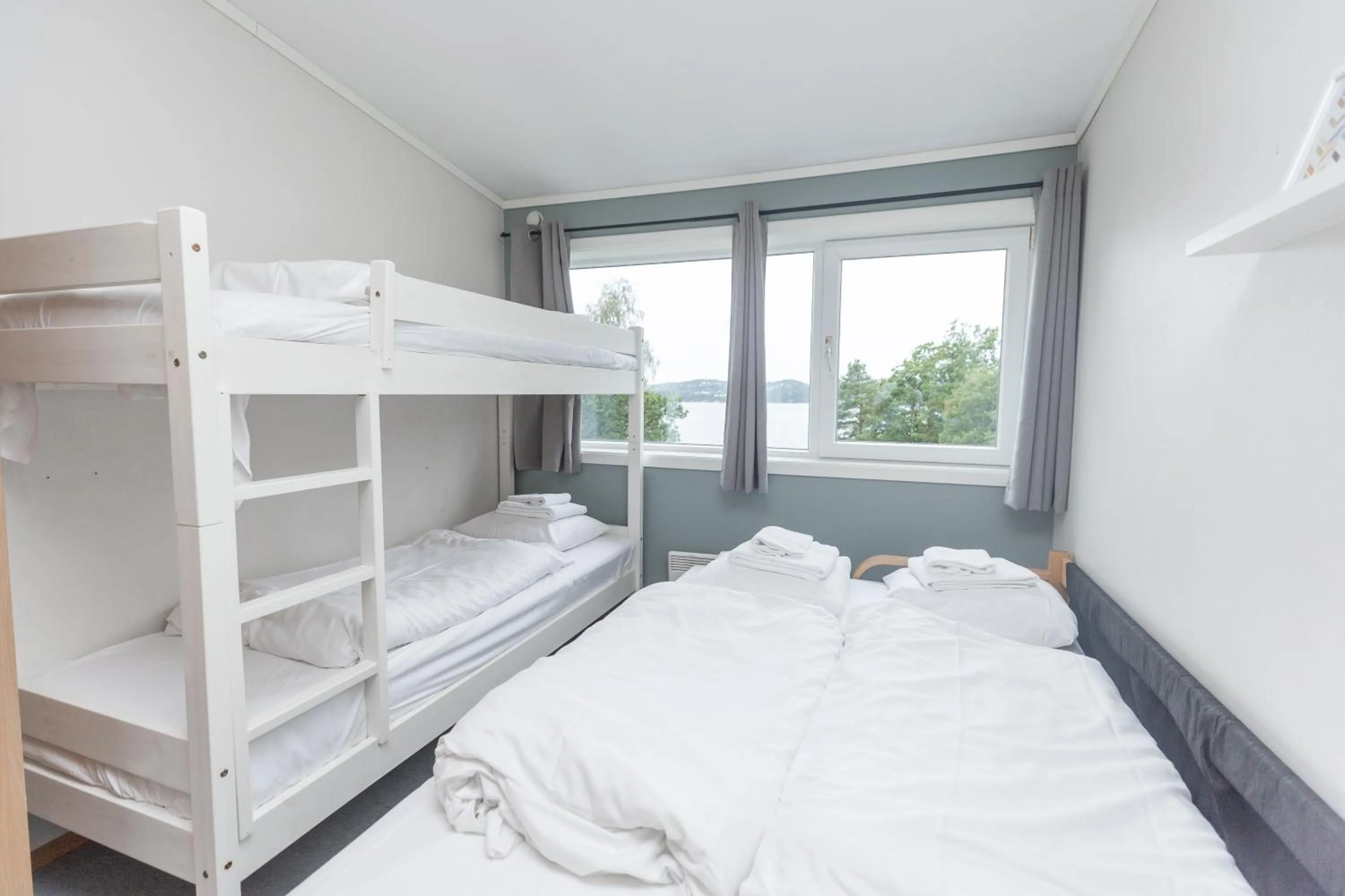 Bed in Ansgar Summerhotel