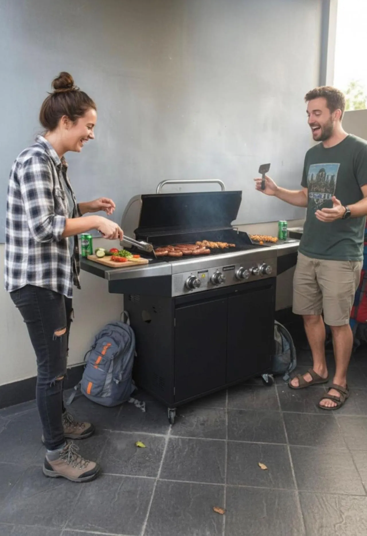 BBQ facilities in Big Backpackers Hostel