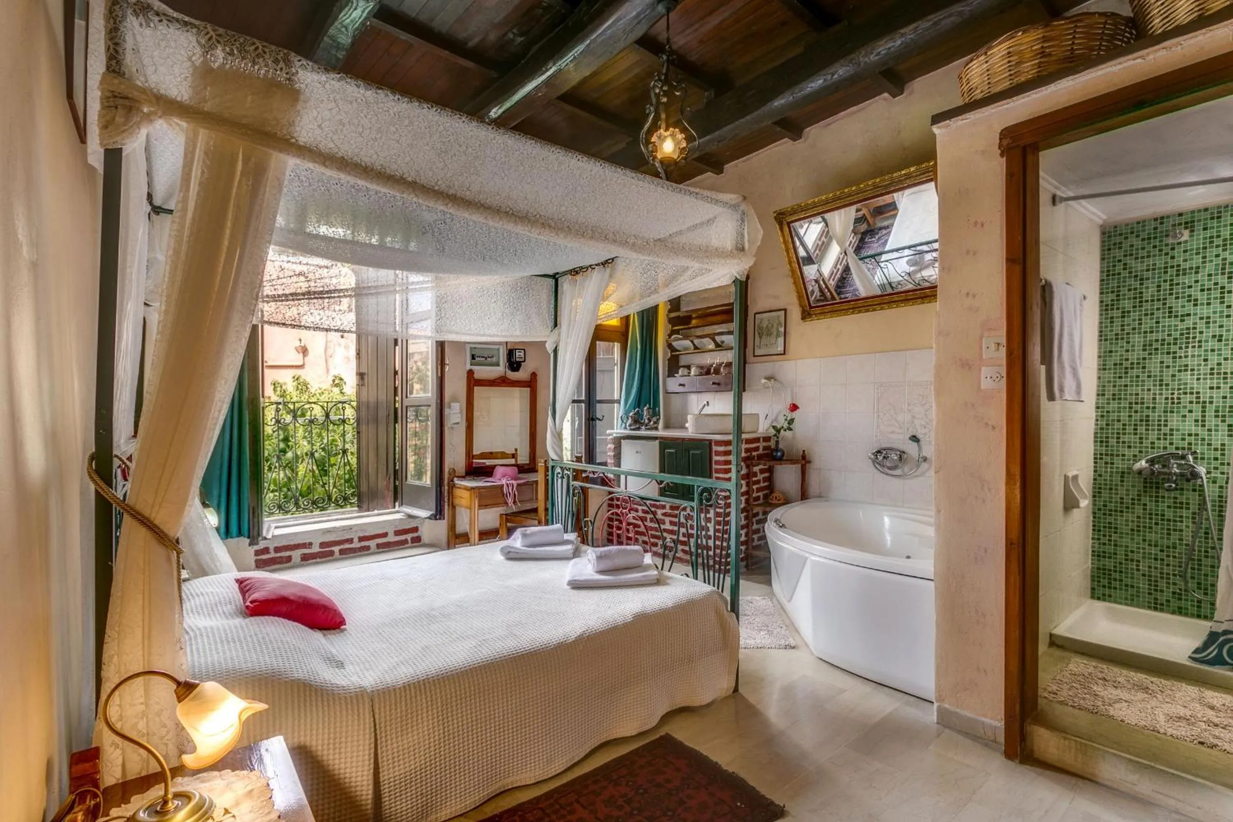 Bed in Ifigenia Rooms