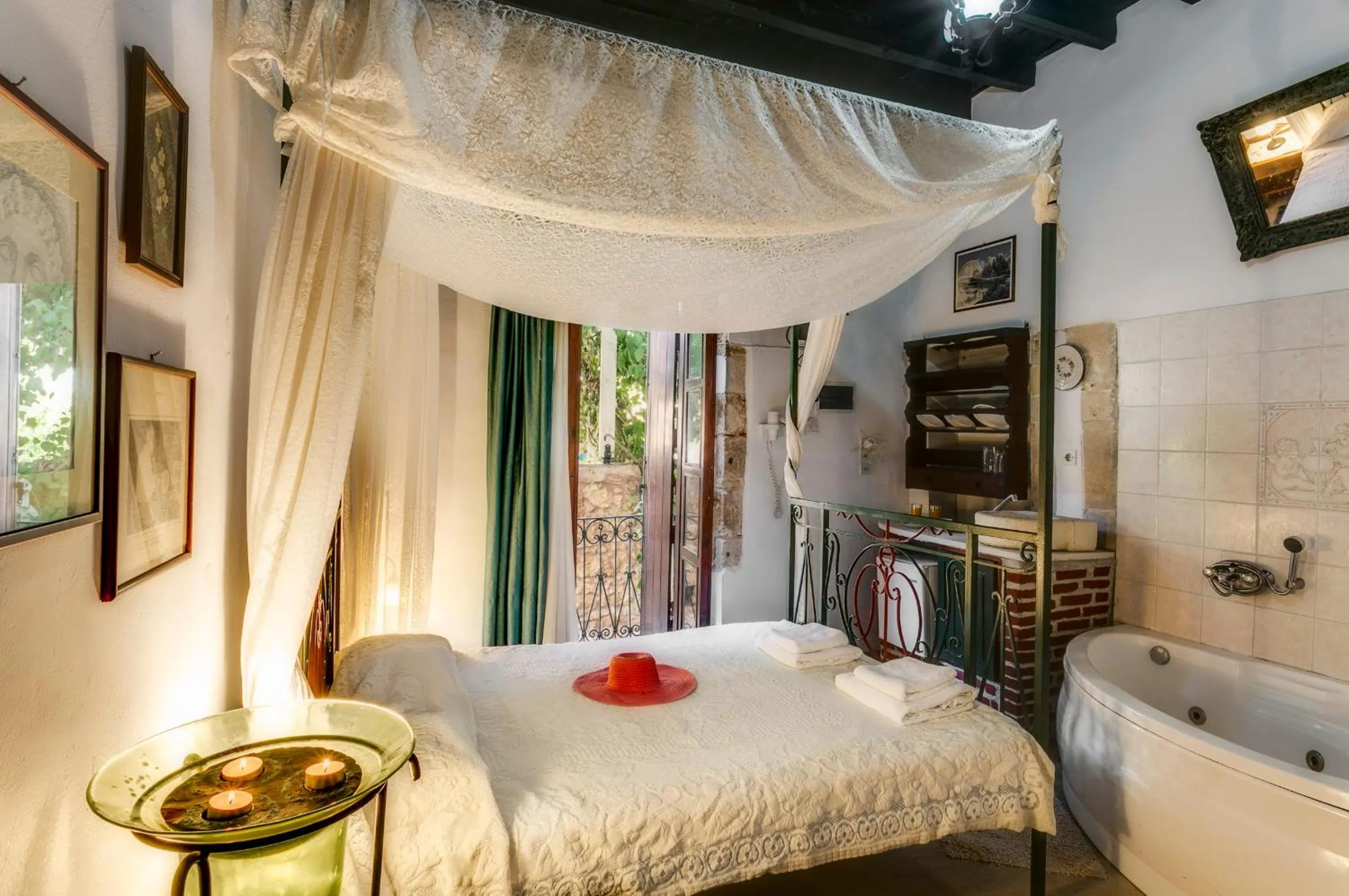 Bed in Ifigenia Rooms