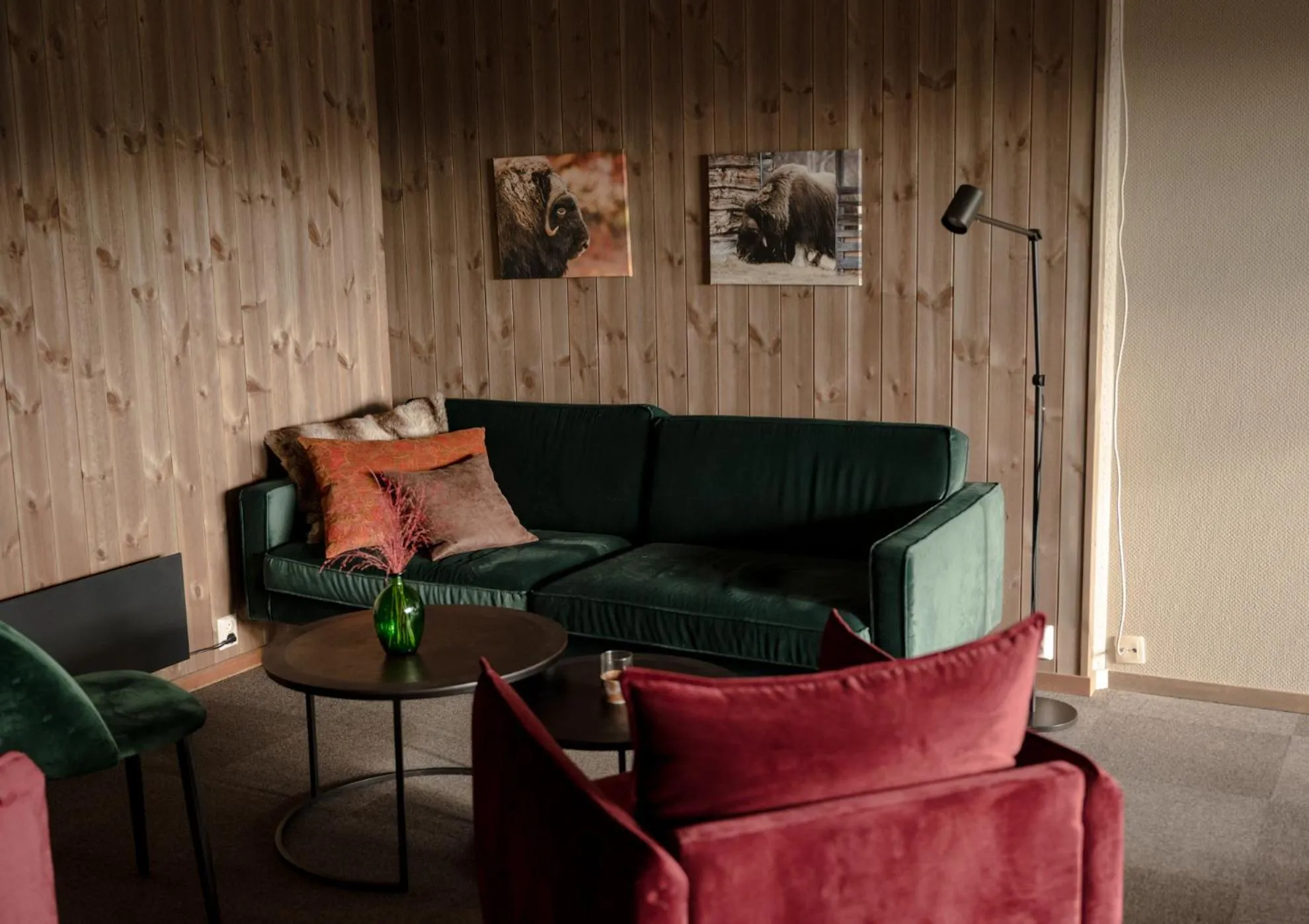 Communal lounge/ TV room in Trolltun Hotel & Hytter