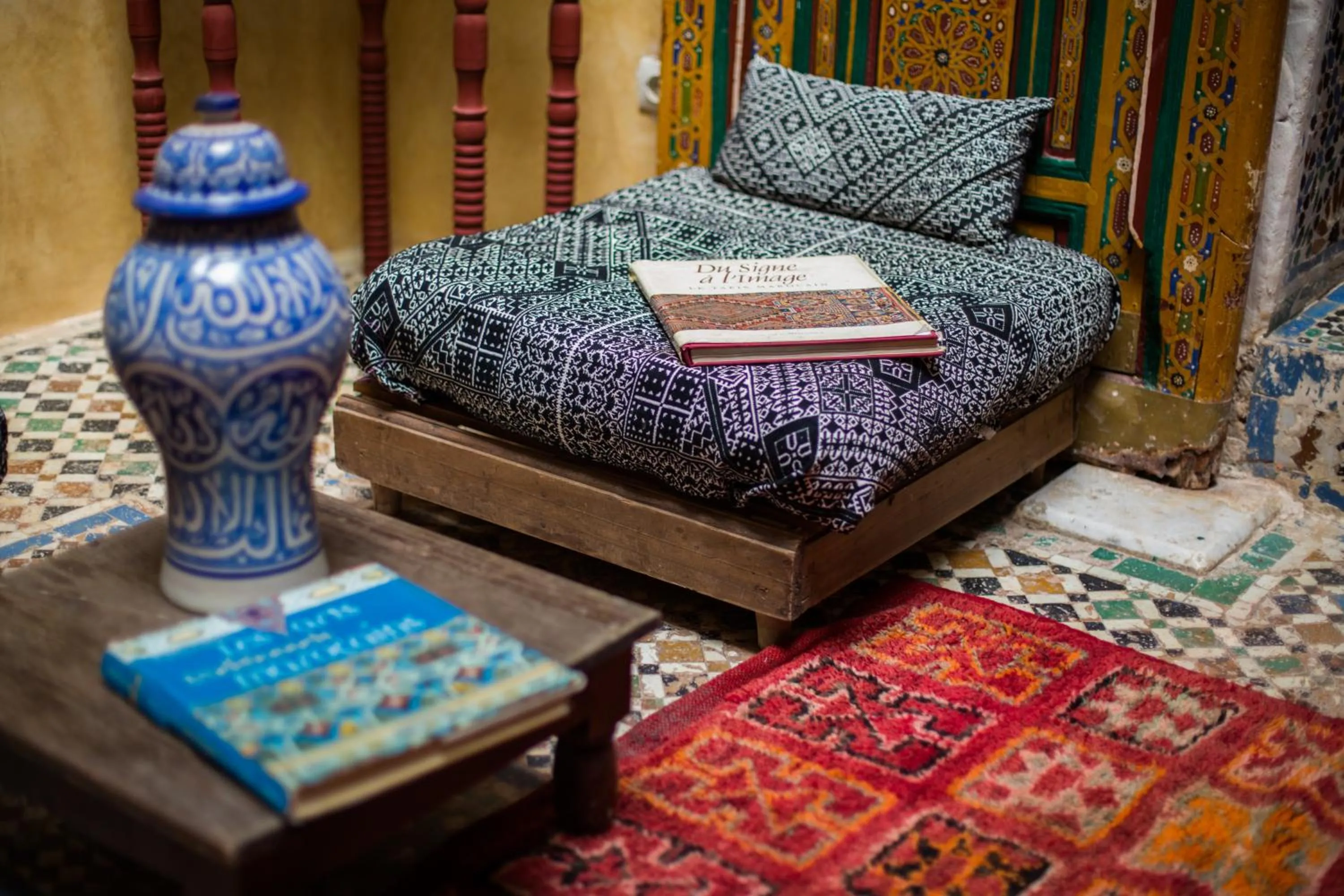 Decorative detail, Bed in Ryad Bahia