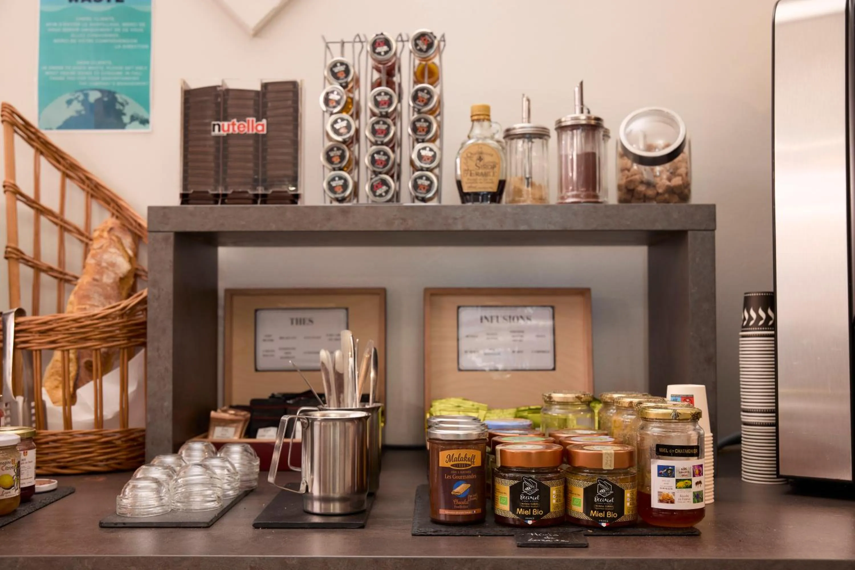 Buffet breakfast in Hôtel-Restaurant Le Calice Du Gevaudan - A75