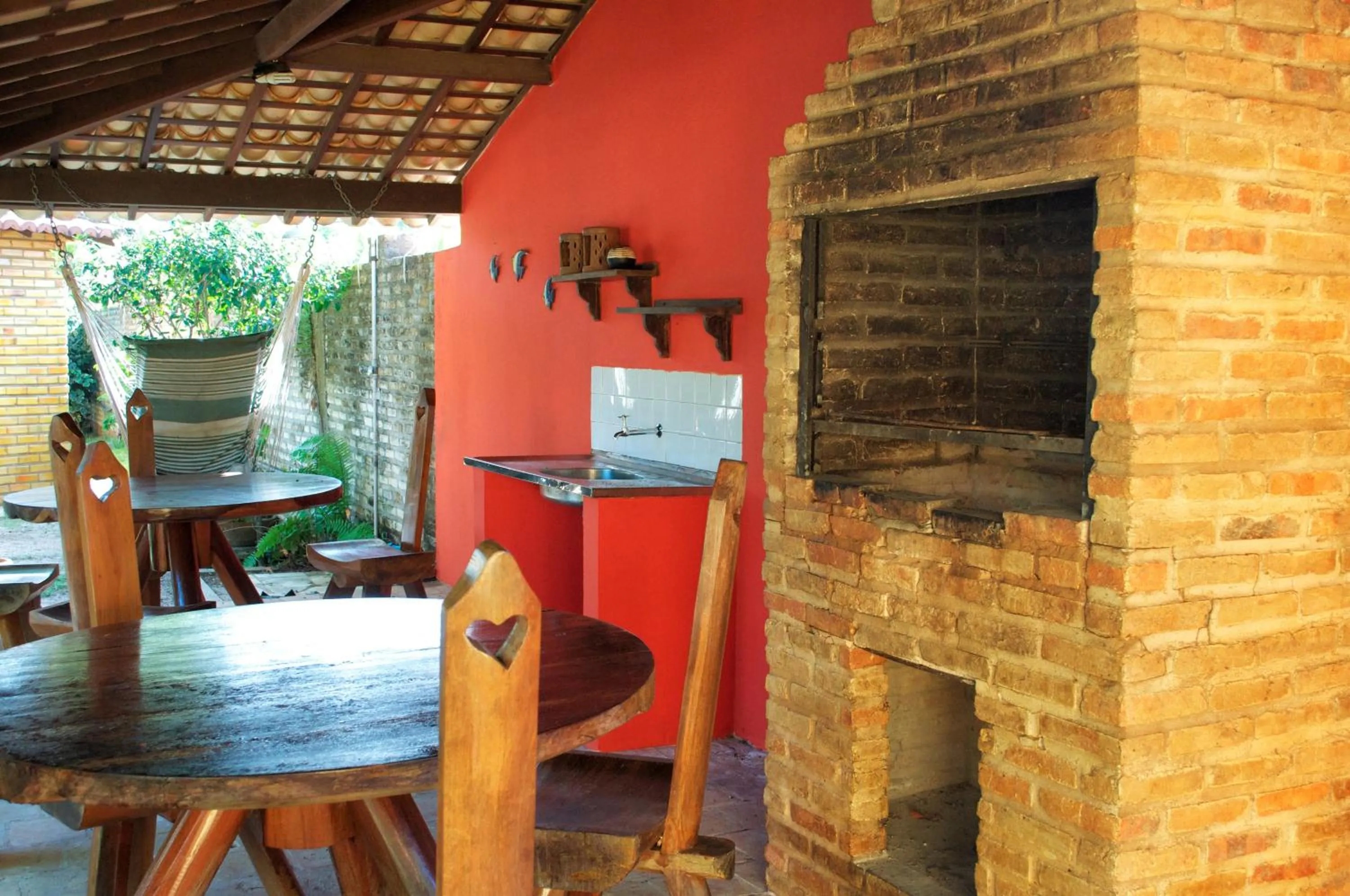 BBQ facilities in Eurosol Pousada das Canoas