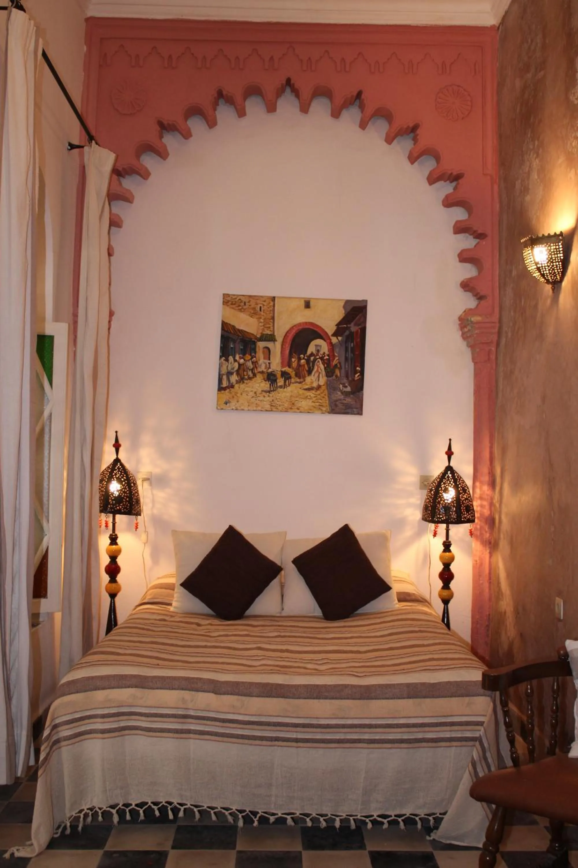 Bed in Riad Arous Chamel