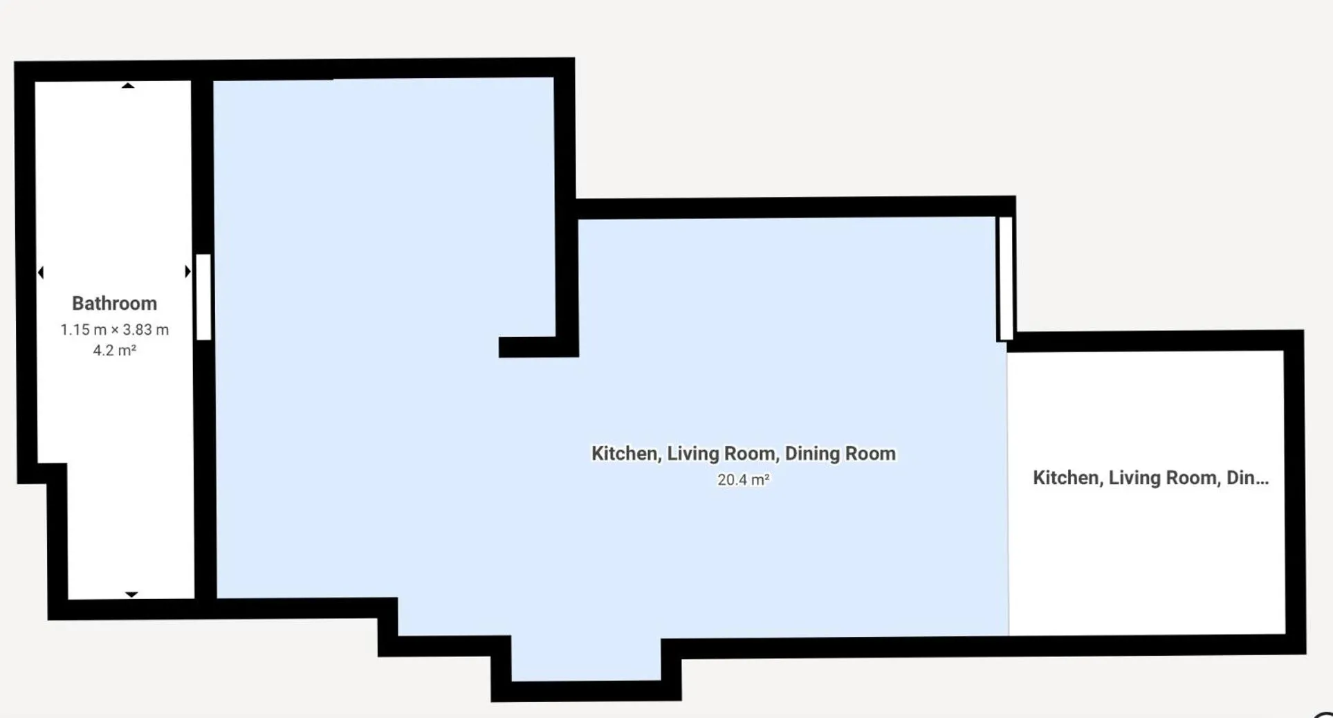 Floor plan in Manor House Studios By Morethanstays