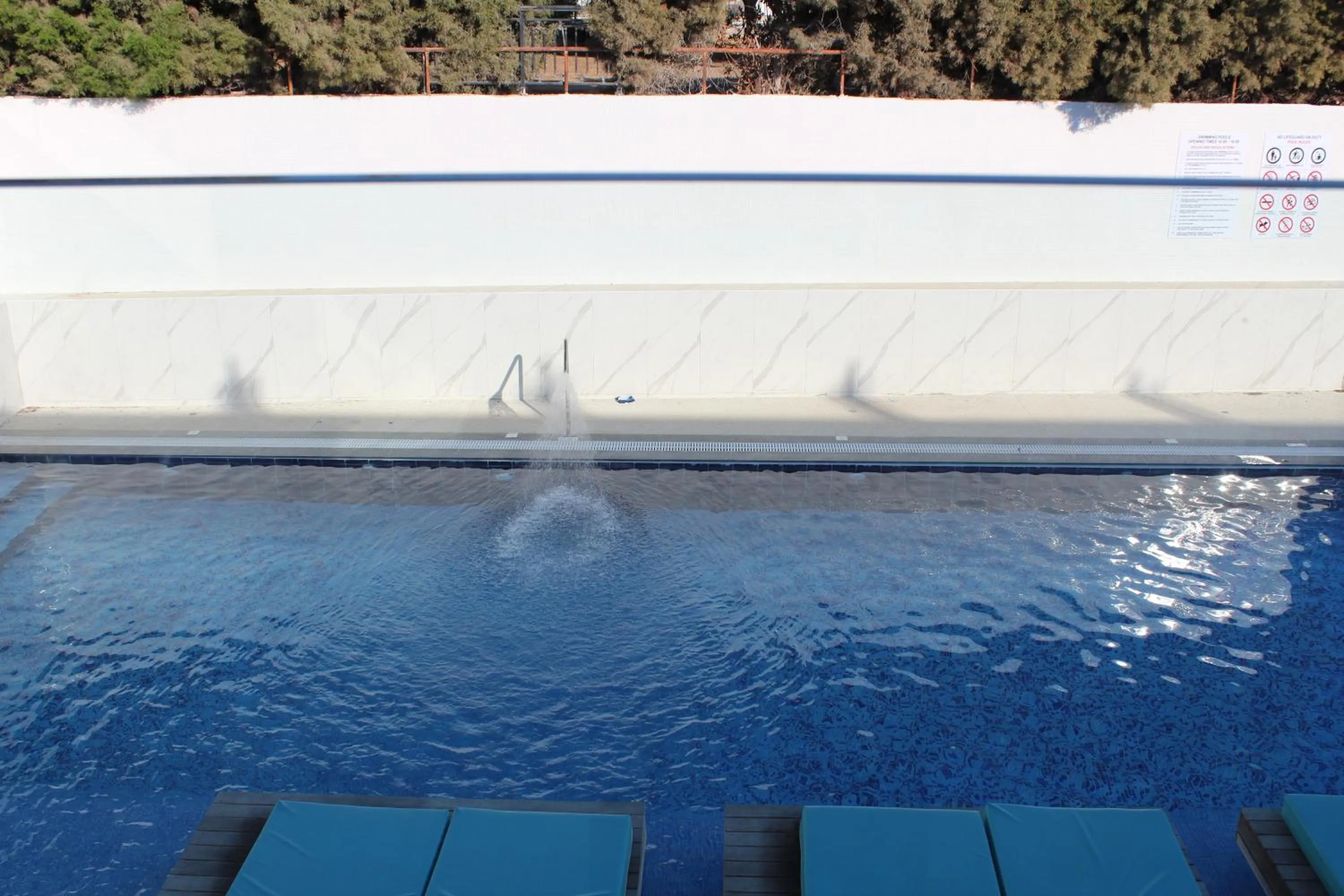 Pool view in Fedrania Gardens Hotel