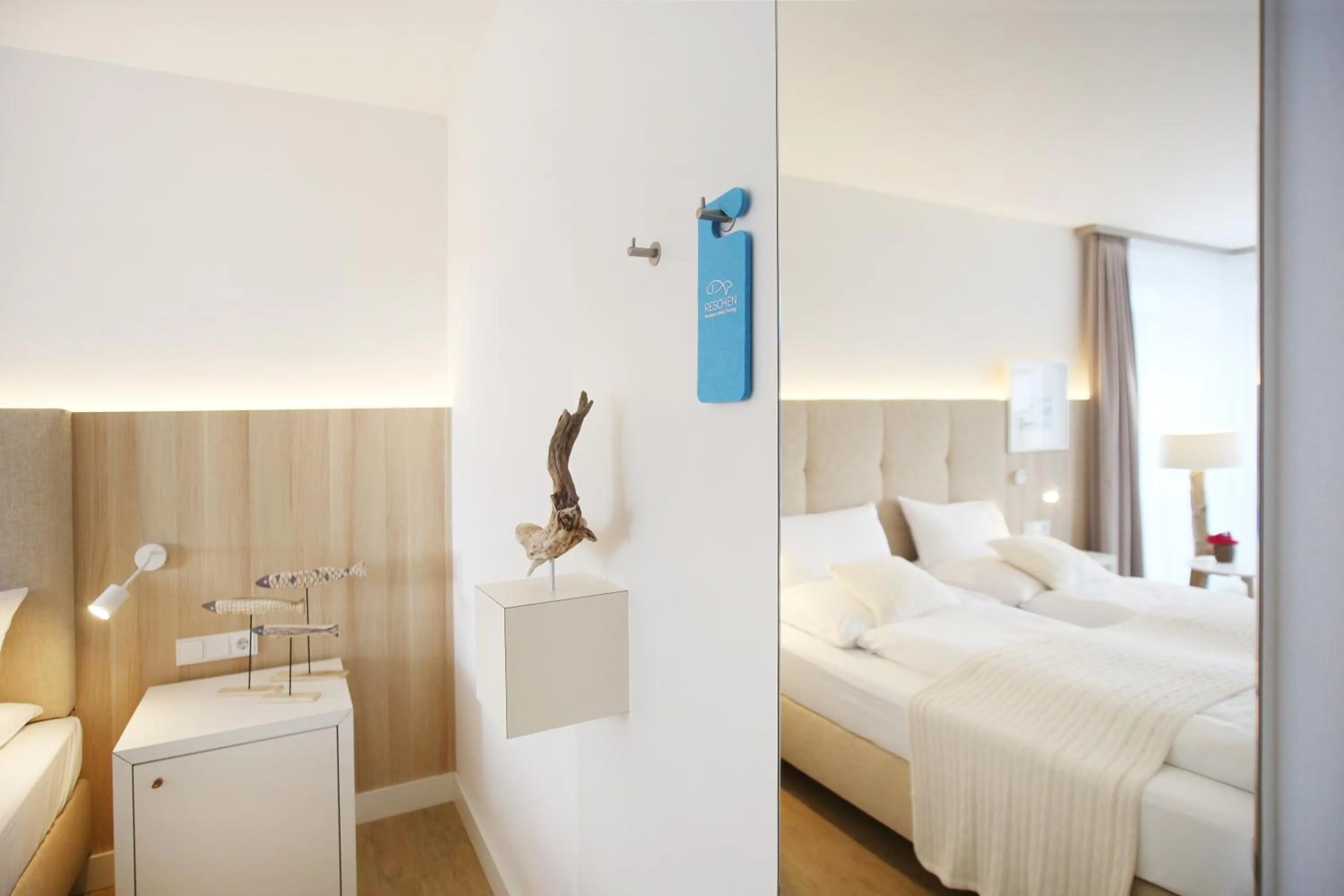 Balcony/Terrace, Bed in Boutique Hotel Reschen