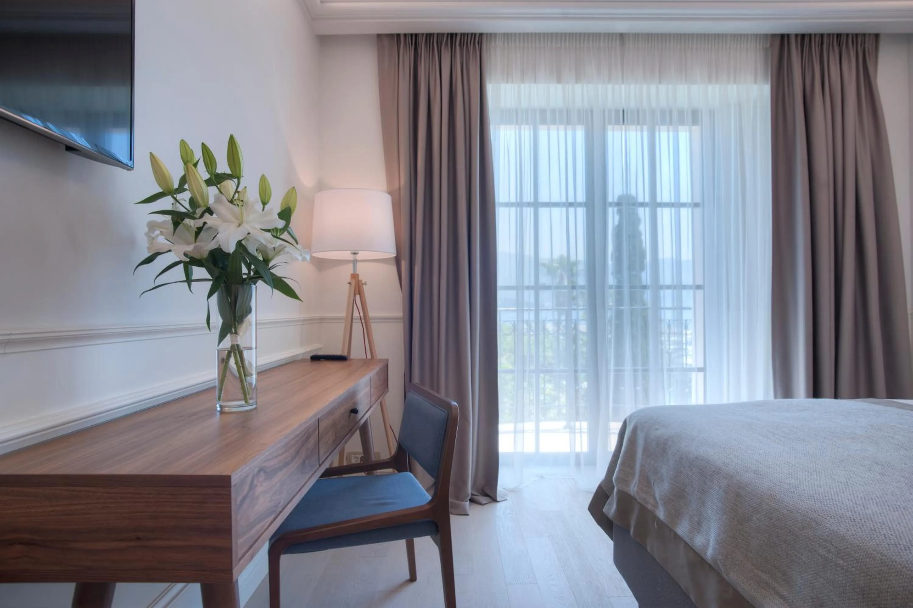 Decorative detail, Bed in Hotel Majestic