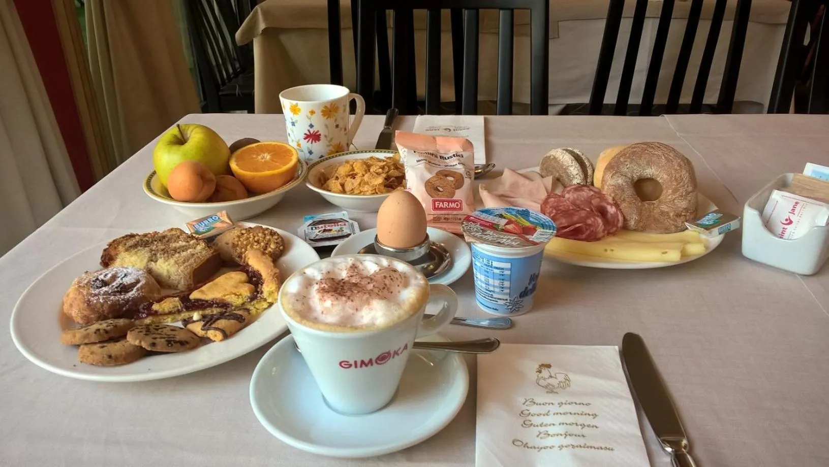 Buffet breakfast in Hotel Corona