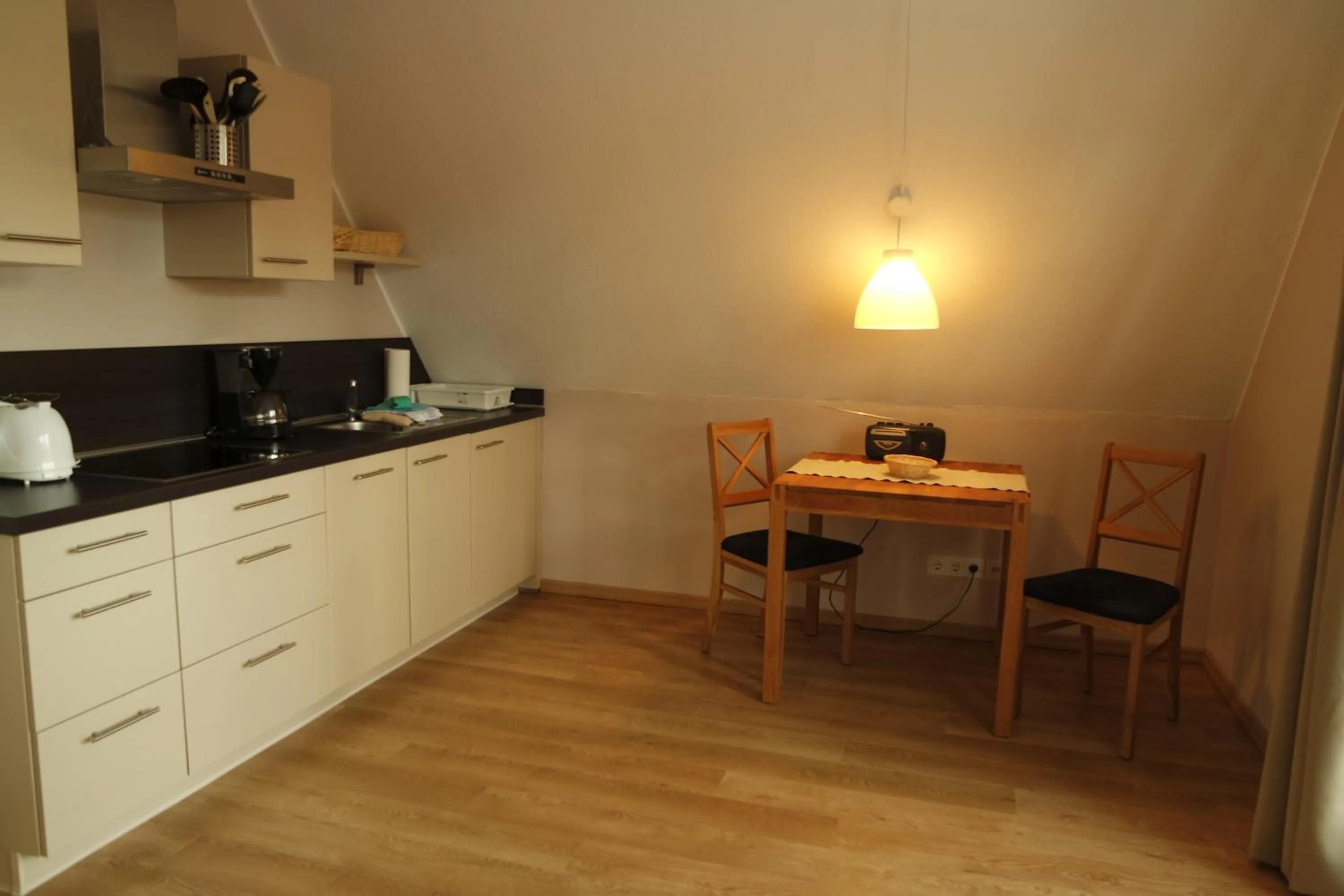 Kitchen or kitchenette in Appartements Fischerhus
