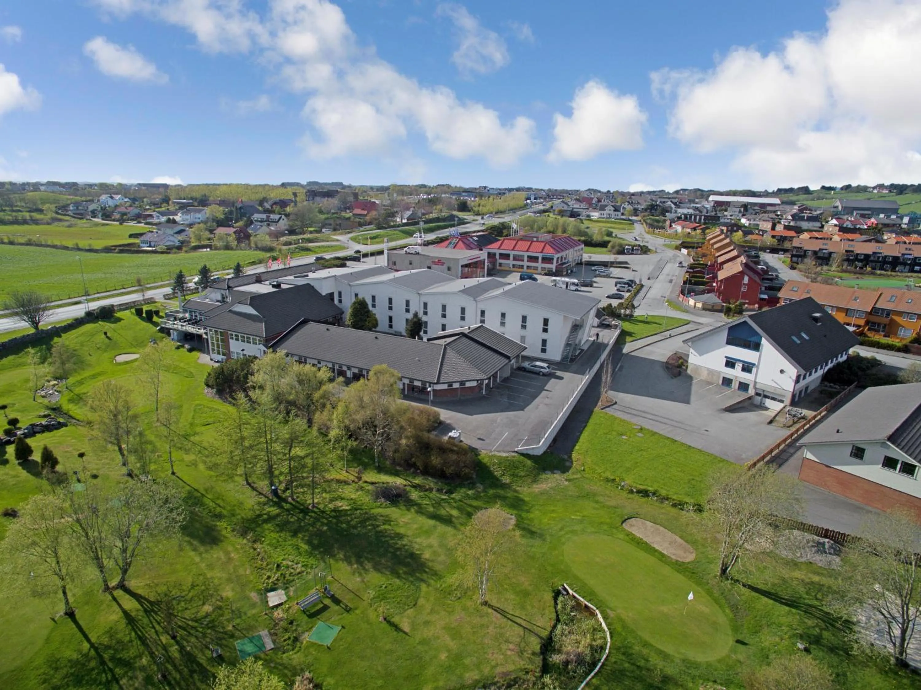 Bird's eye view in Bryne Hotell