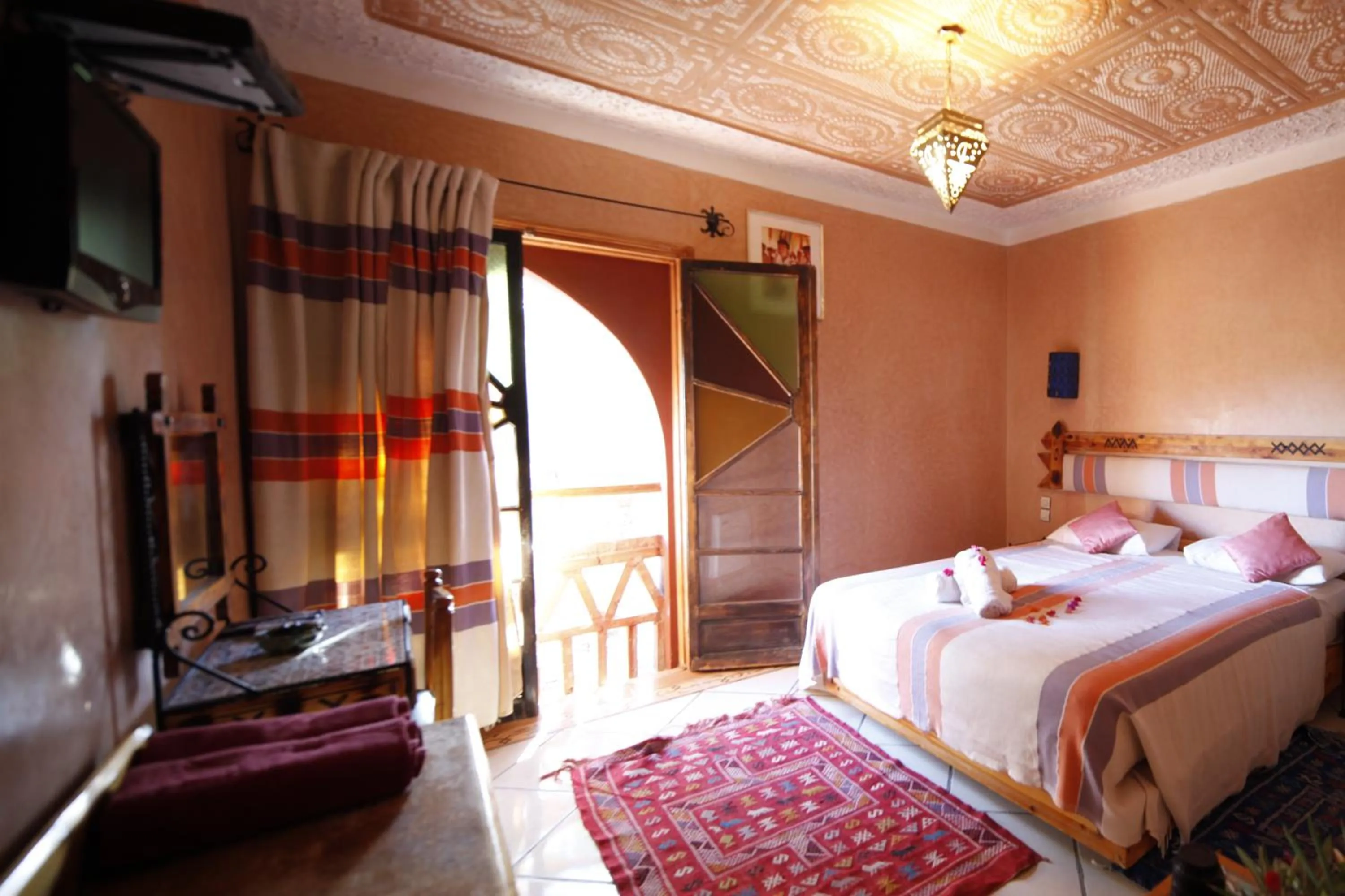 Bed in Fibule Du Draa Kasbah D'hôtes