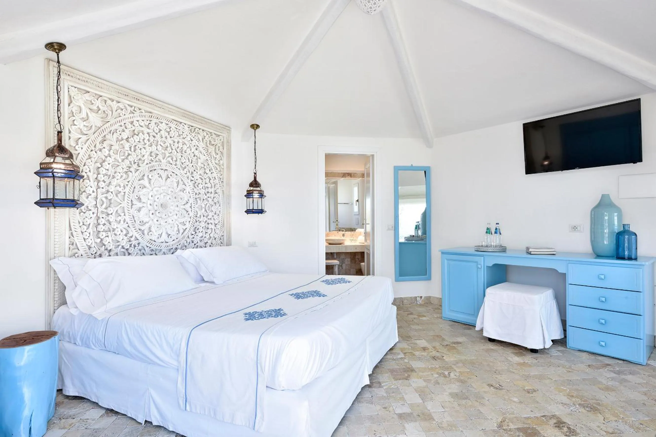 Bedroom, Bed in Arbatax Park Resort - Dune
