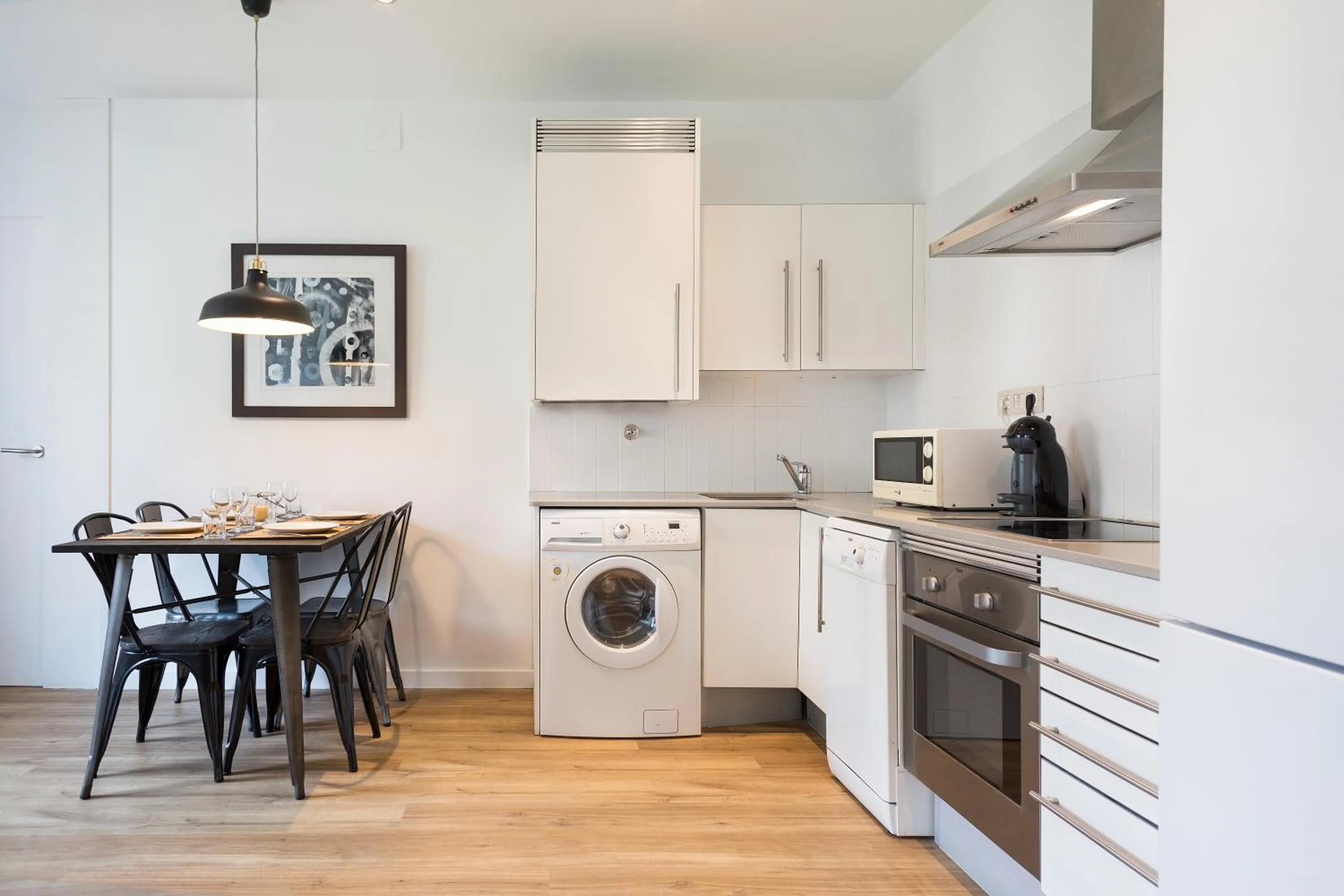 Kitchen or kitchenette in Amister Apartments