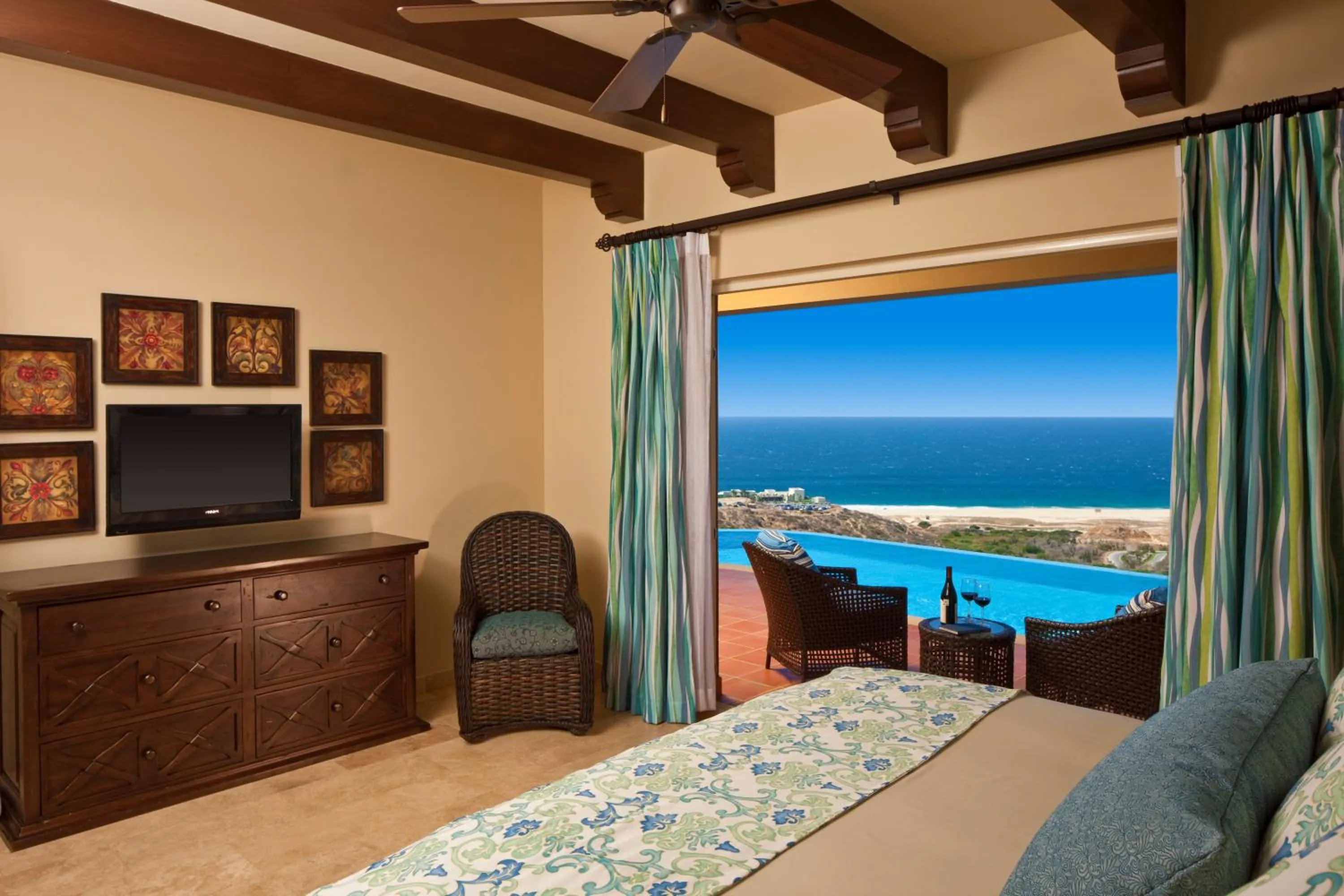 Bedroom, Bed in Quivira Los Cabos Condos and Homes -Vacation Rentals