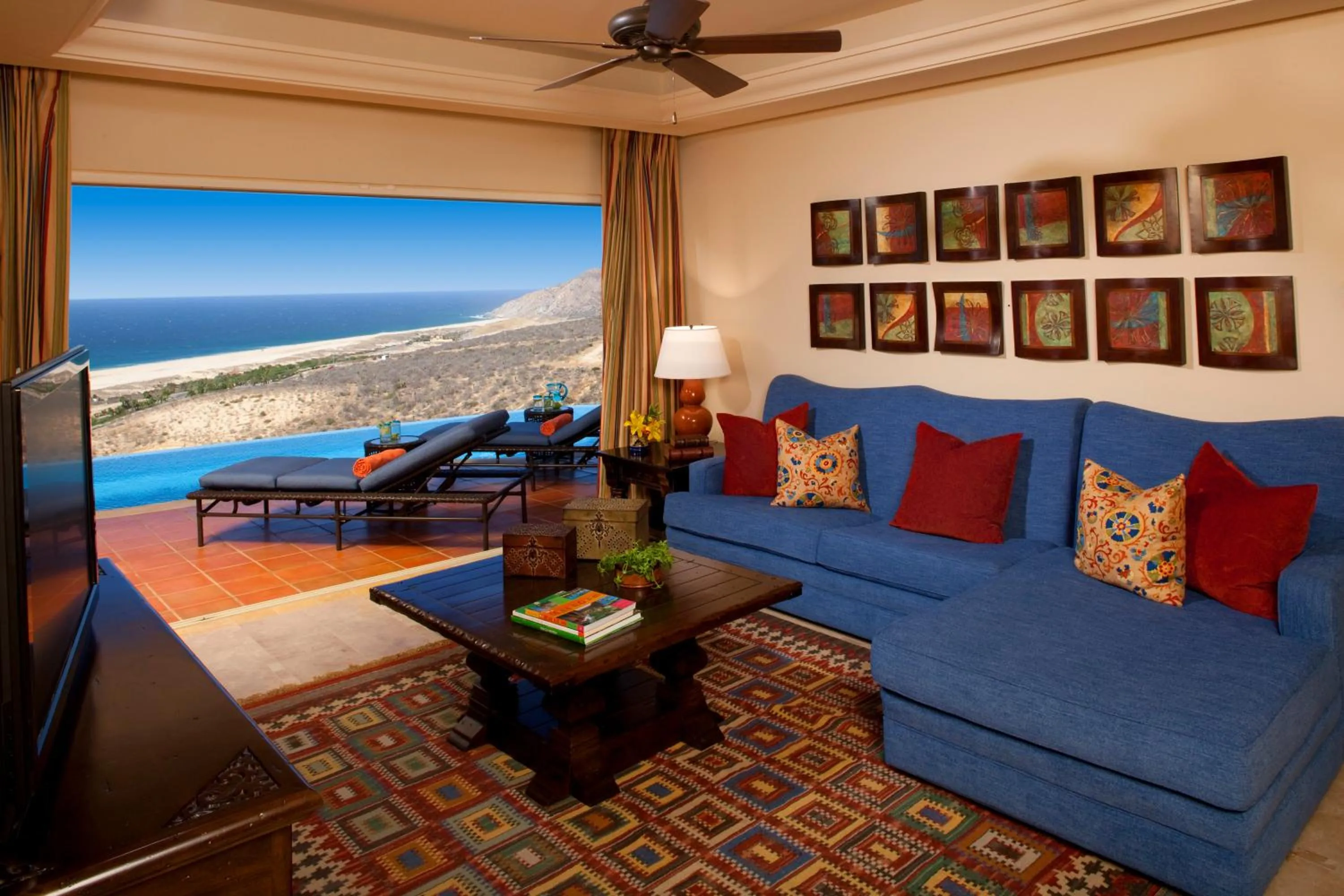 Living room in Quivira Los Cabos Condos and Homes -Vacation Rentals