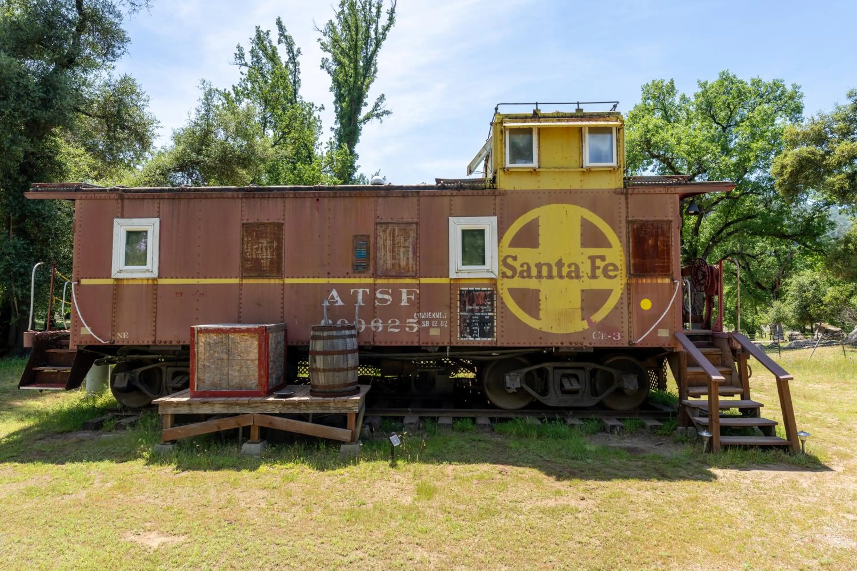 Property building in Little Red Caboose