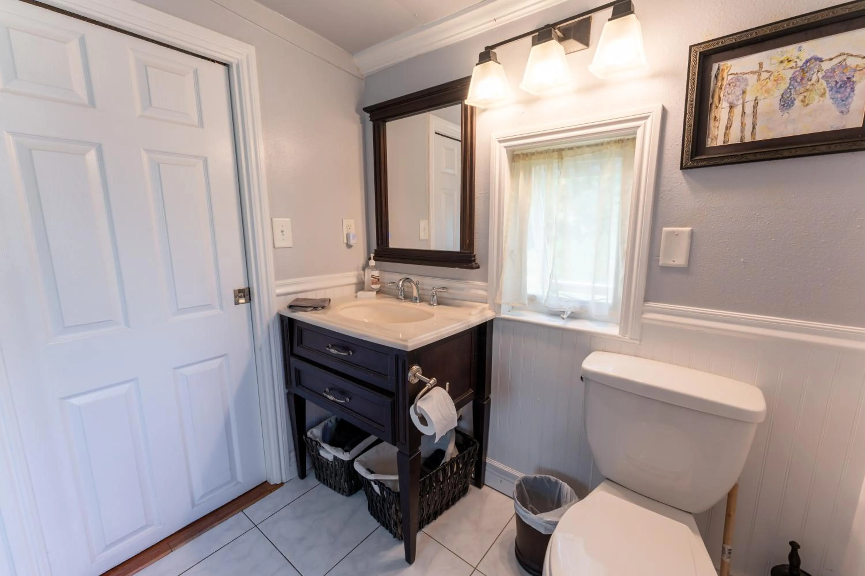 Bathroom in Little Red Caboose