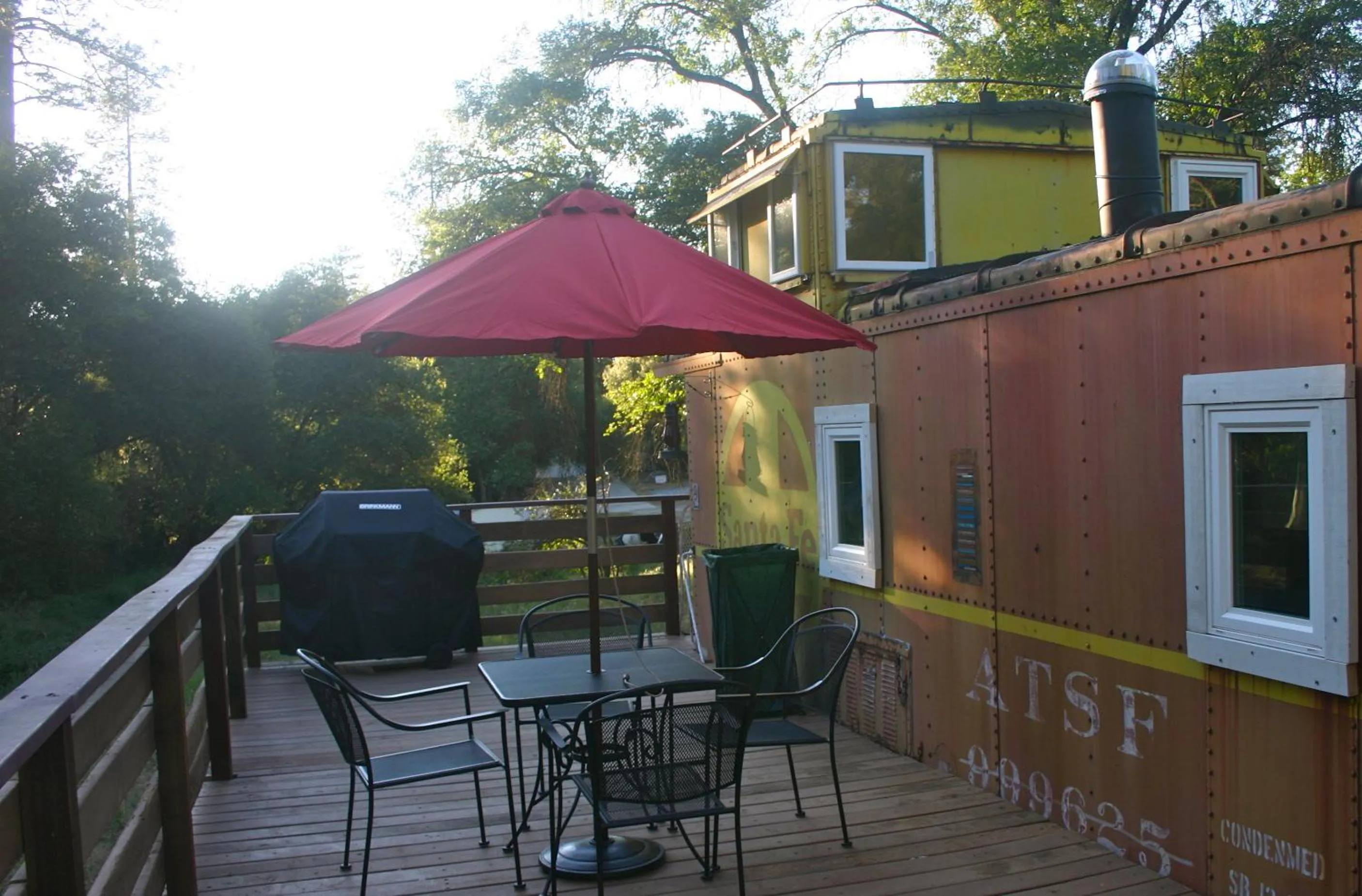 Patio in Little Red Caboose