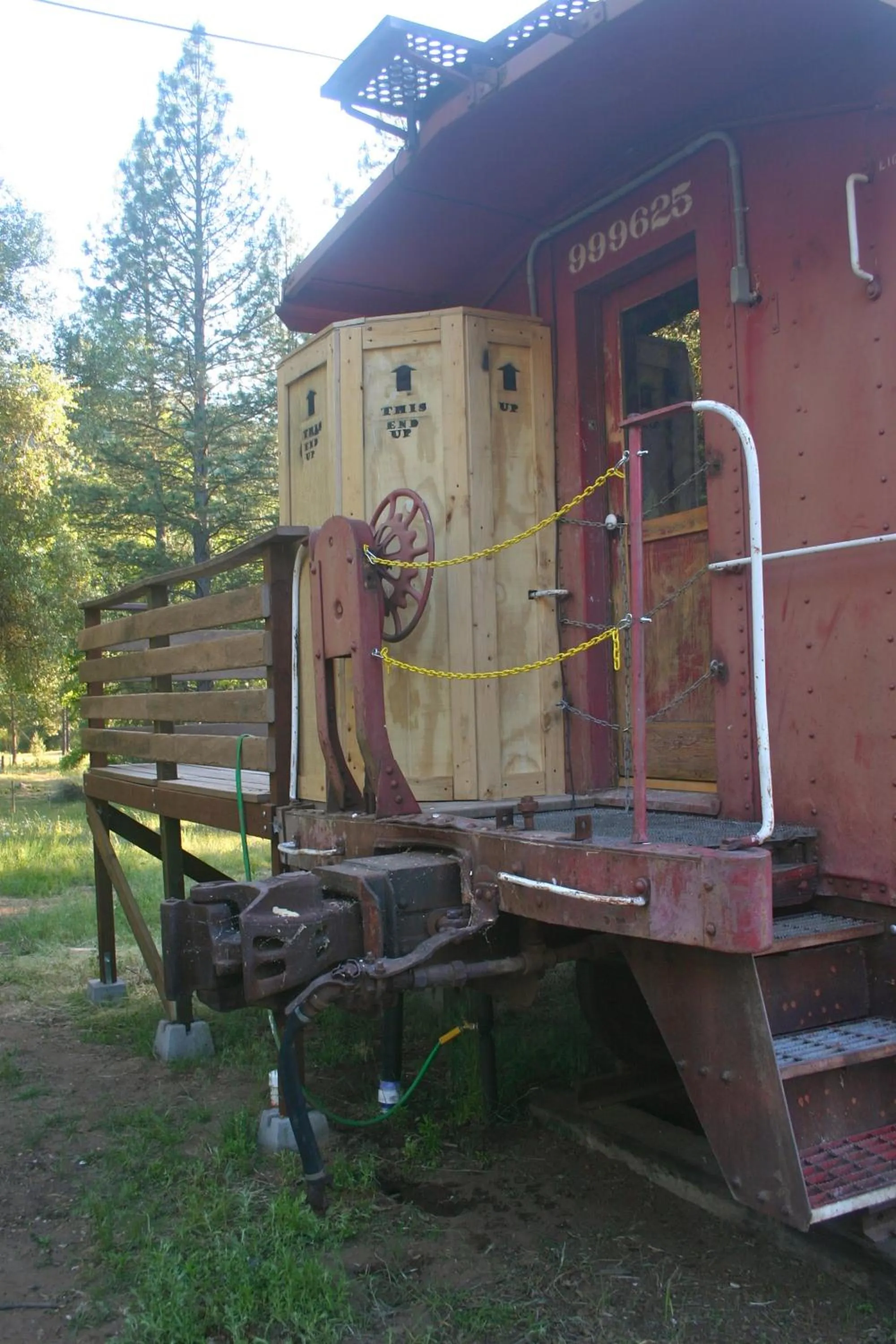 Decorative detail in Little Red Caboose