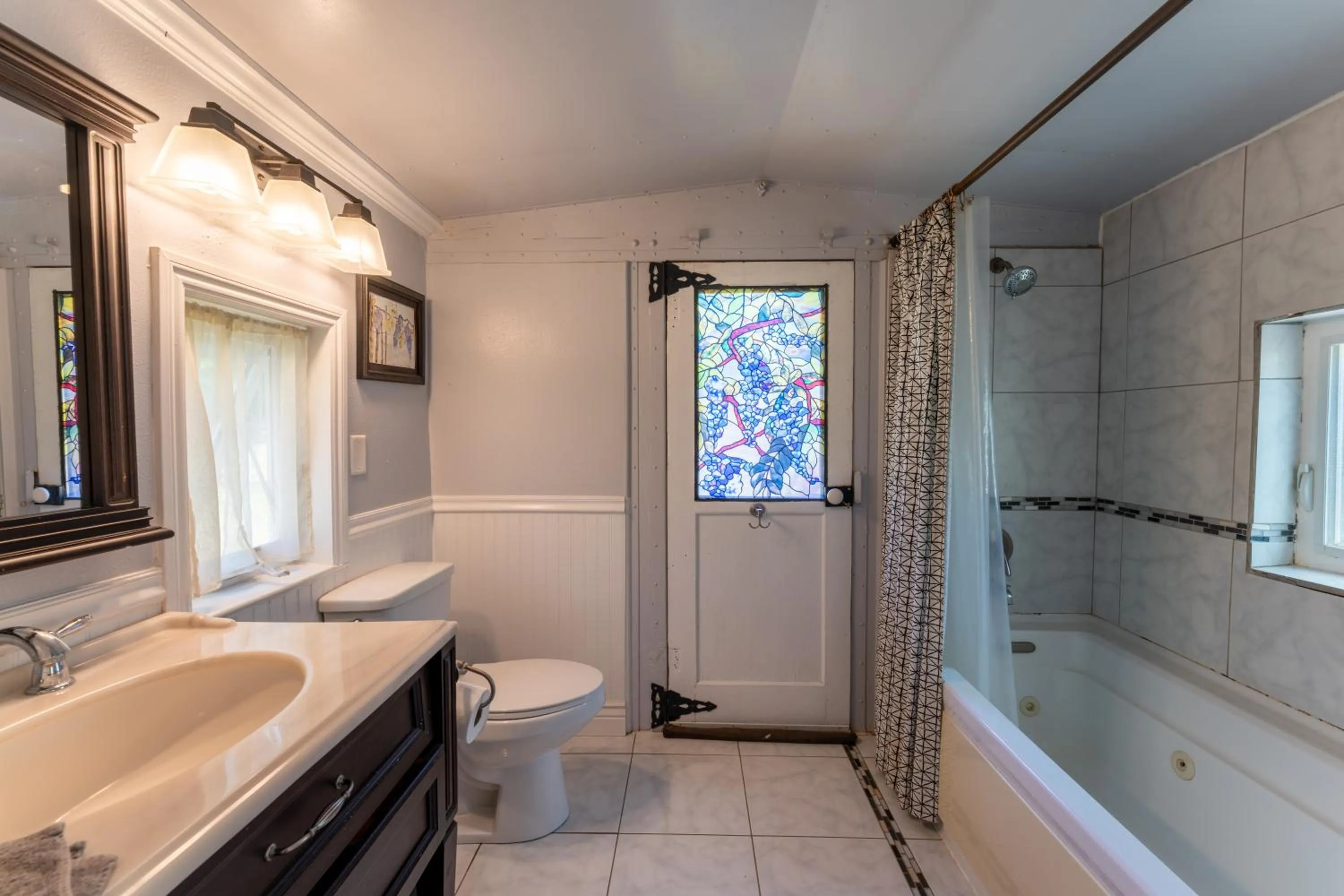 Bathroom in Little Red Caboose