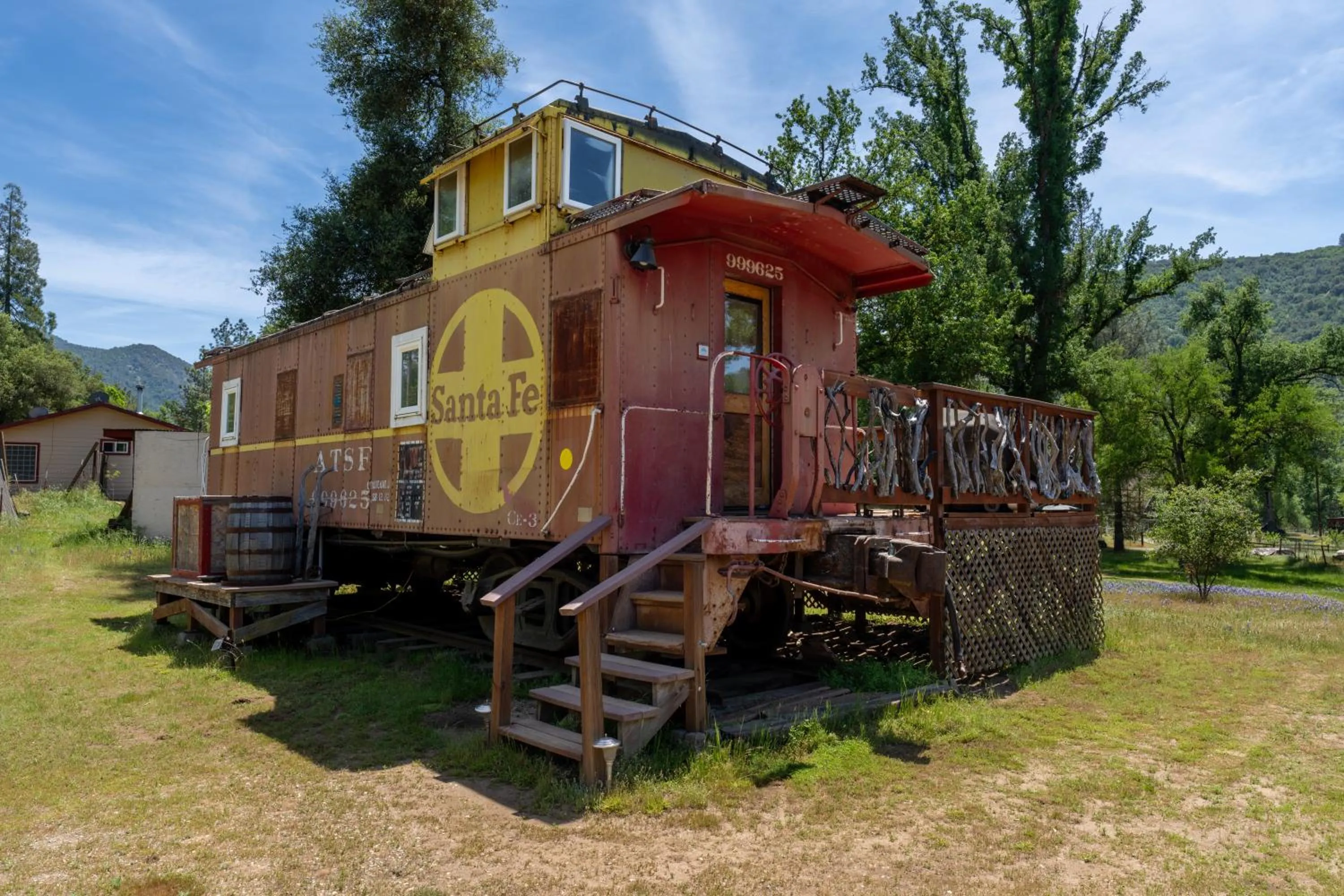 Property building in Little Red Caboose