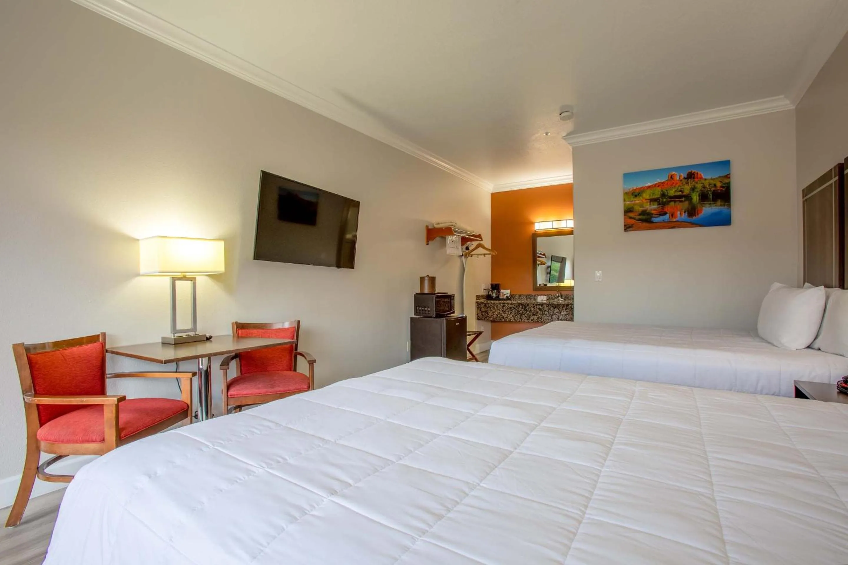 Bed in Wildflower Inn at Bell Rock